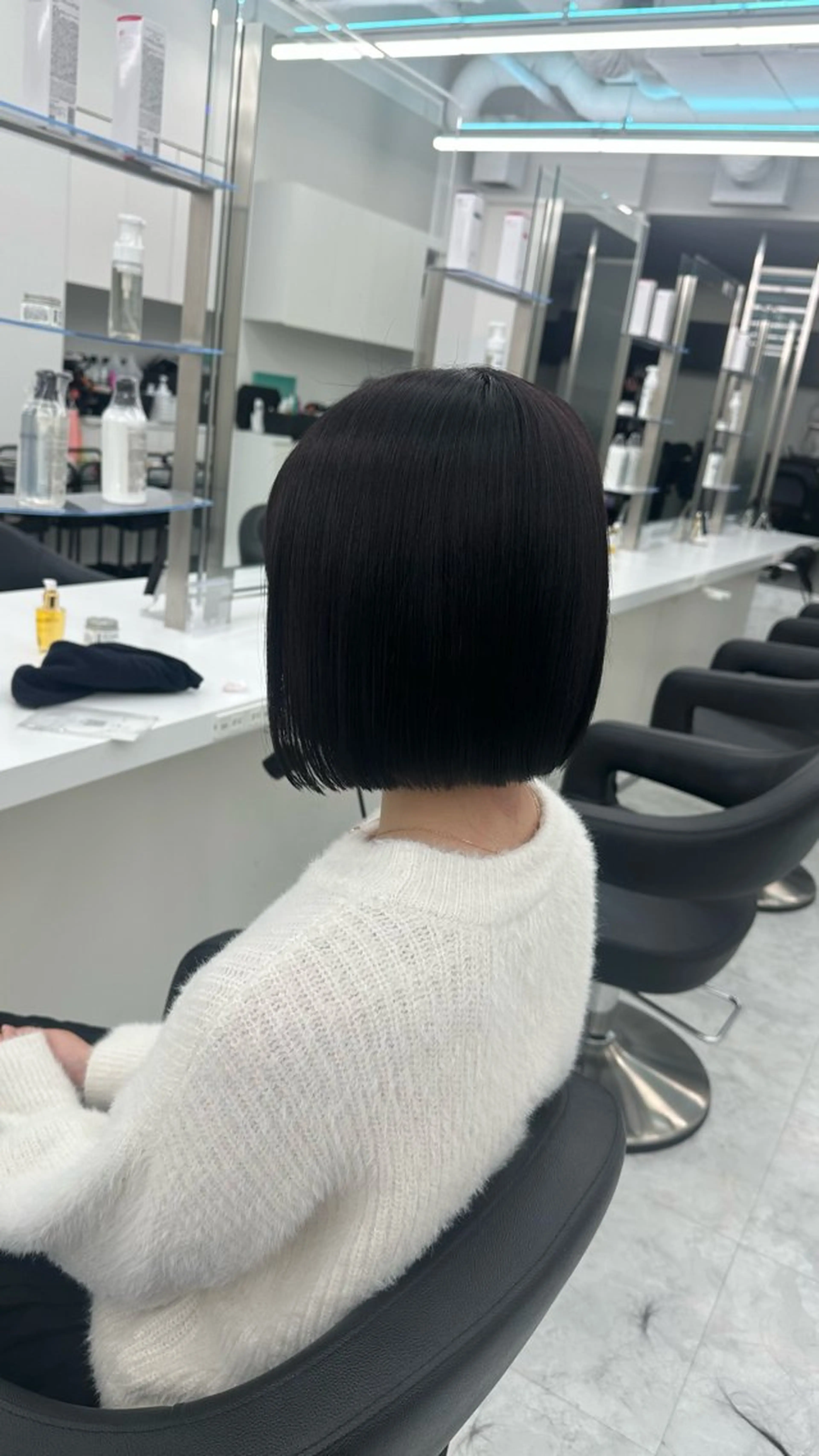 ミディアム カラー ボブ 髪質改善 カット ヘアカラー トリートメント ヘッドスパ ヘアセット ガーリーstyle ❤︎misaki🏹のヘアスタイル