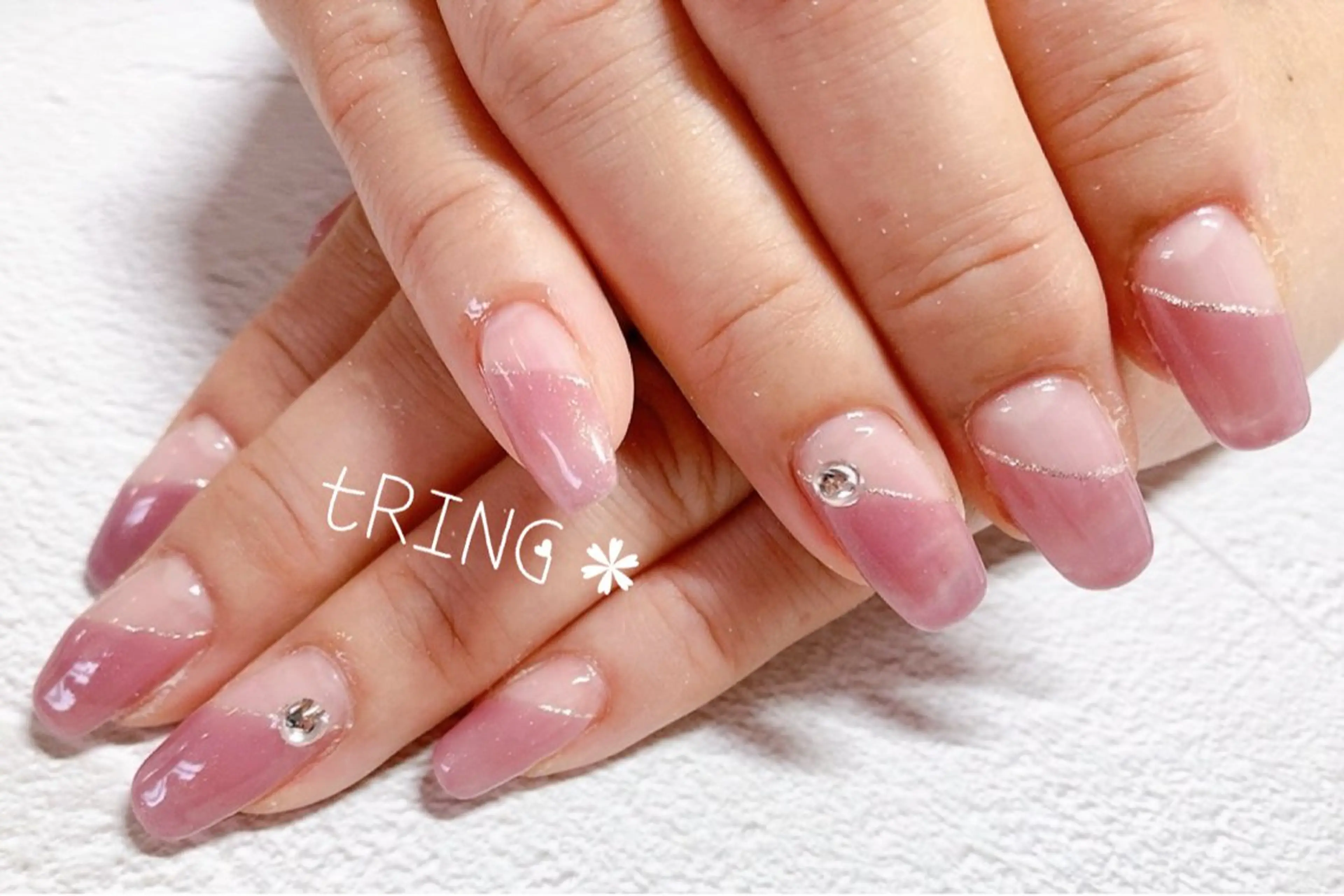 ネイル ハンドネイル tRING＊ しいの木台のネイルデザイン