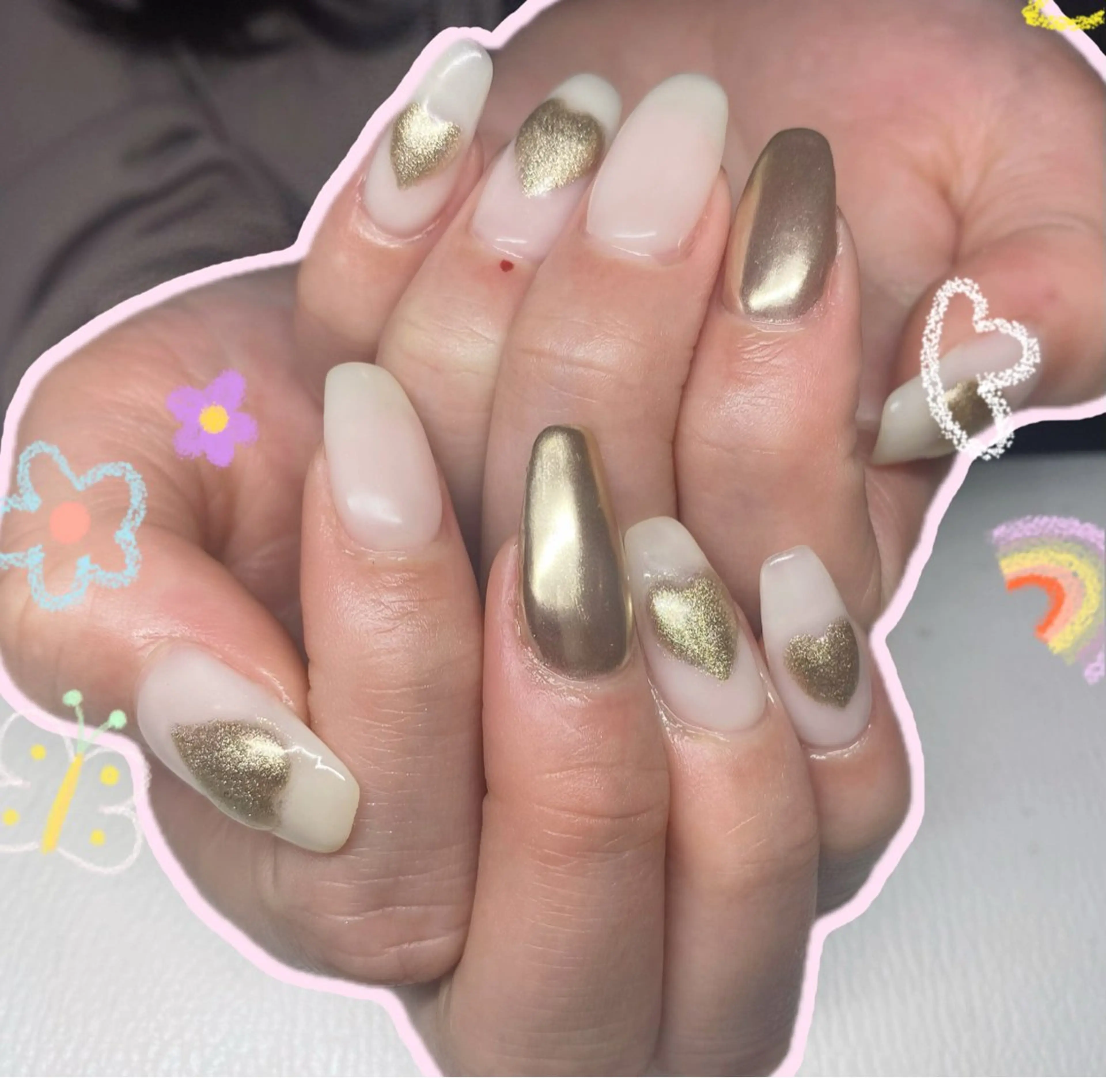 メンズ ネイル ミラーネイル Hi Beauty 渋谷(ネイル、ハイパーナイフ6、脂肪れいきゃく、マッサージ＆エステサロン)所属・Hi beauty 渋谷のネイルデザイン