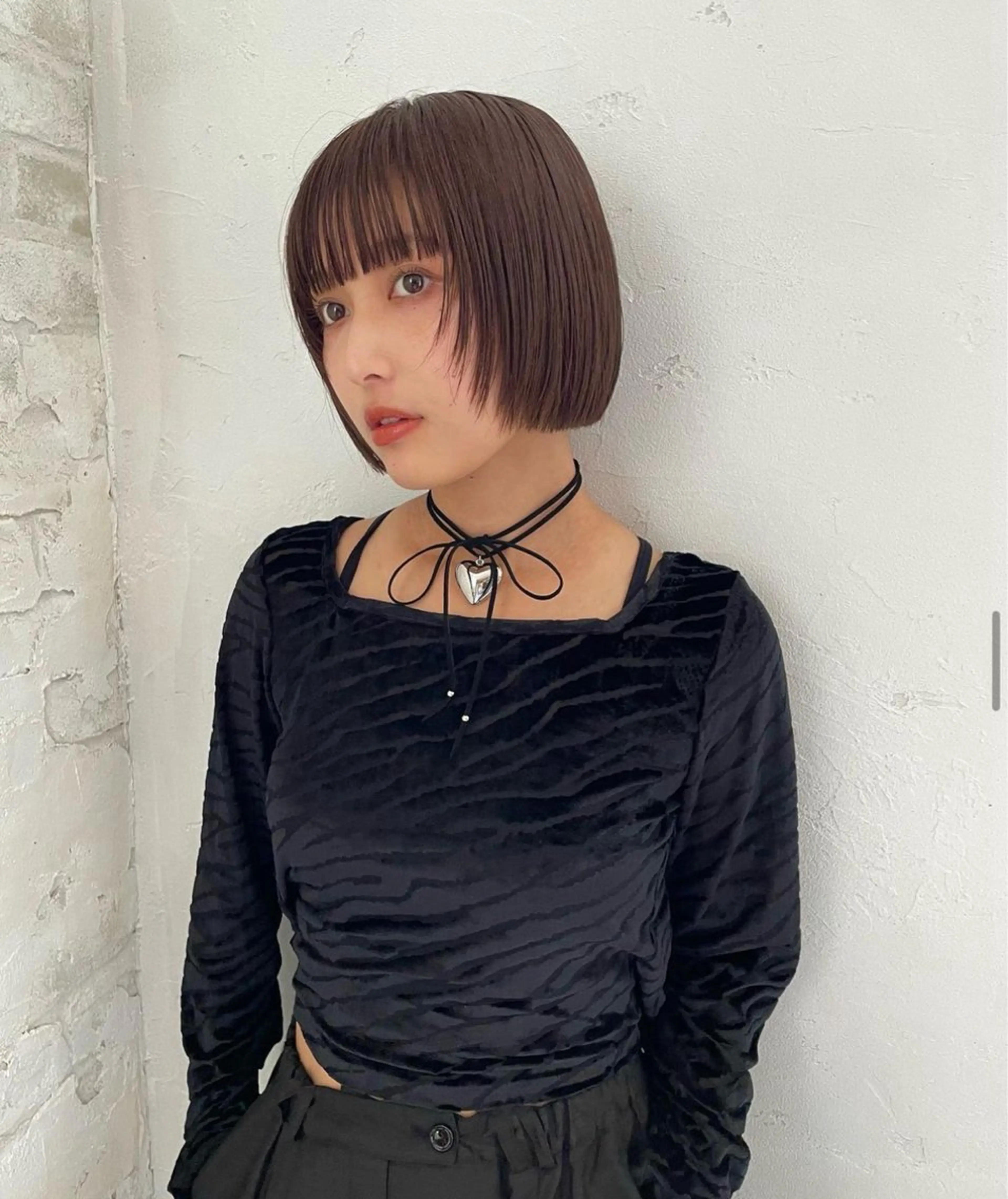 ショート カラー ヘアアレンジ 髪質改善 縮毛矯正 トリートメント 脇野 茉優のヘアスタイル