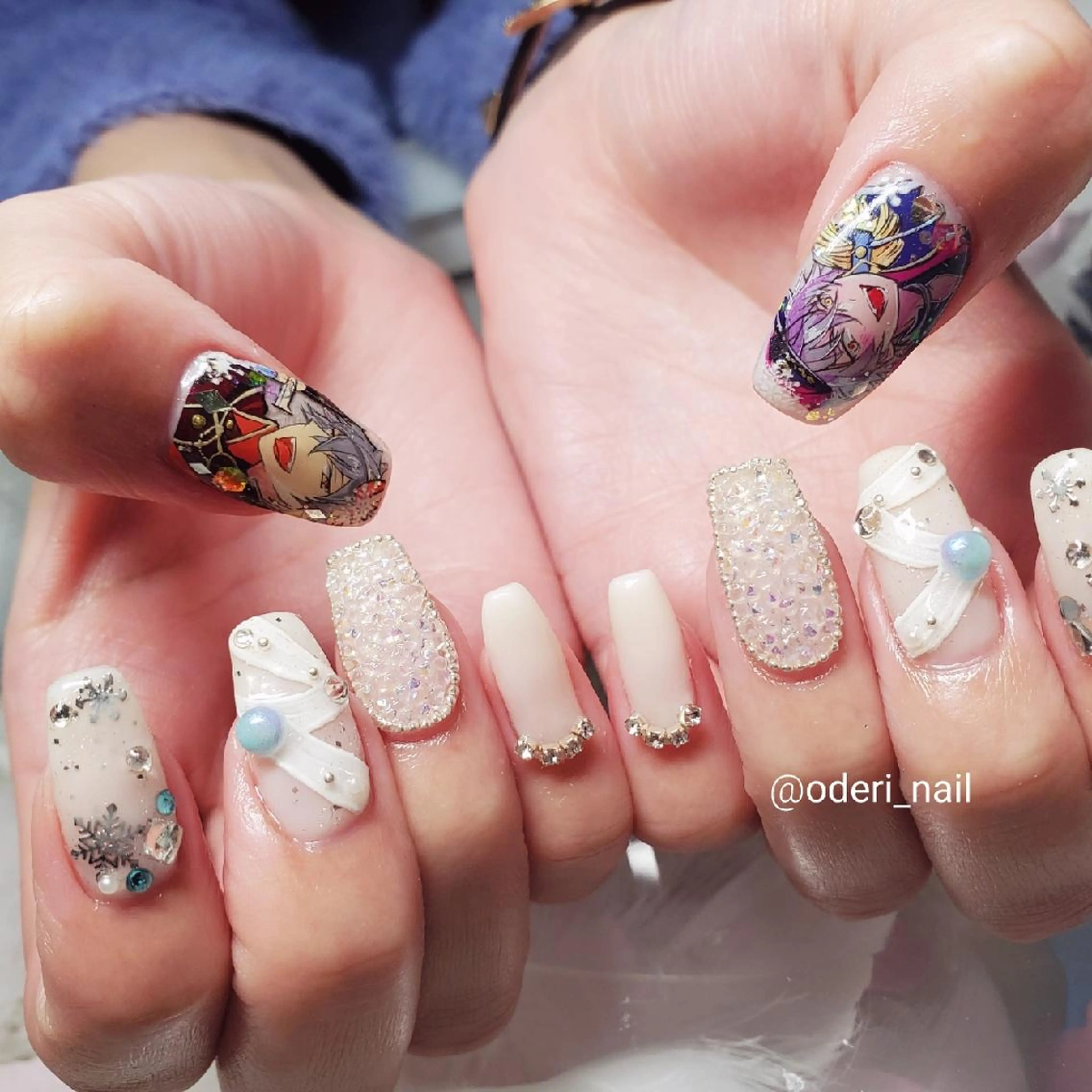 ネイル アートネイル ジェルネイル おで@ oderi_nailのネイルデザイン
