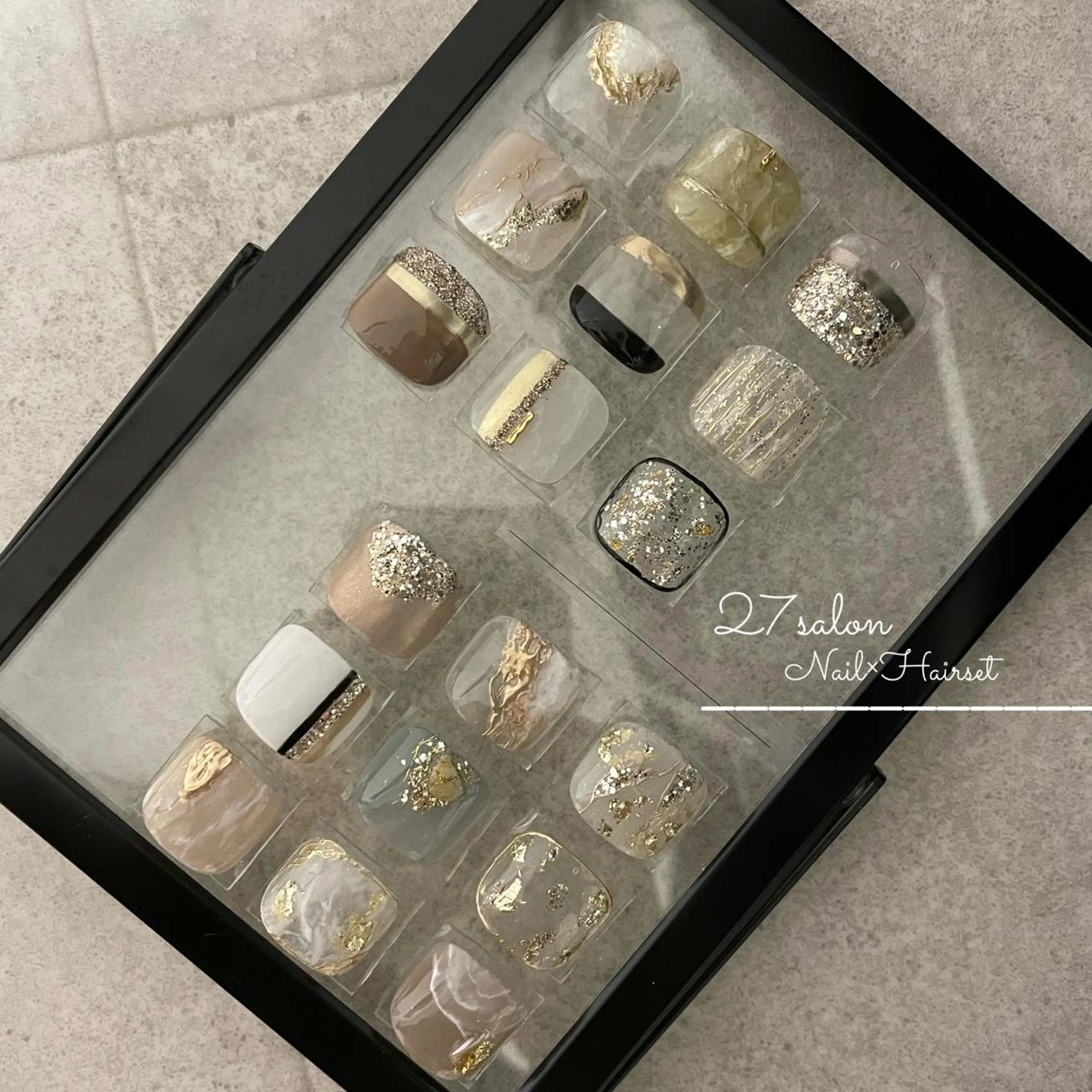 ネイル フットネイル 27salon yuinaのネイルデザイン