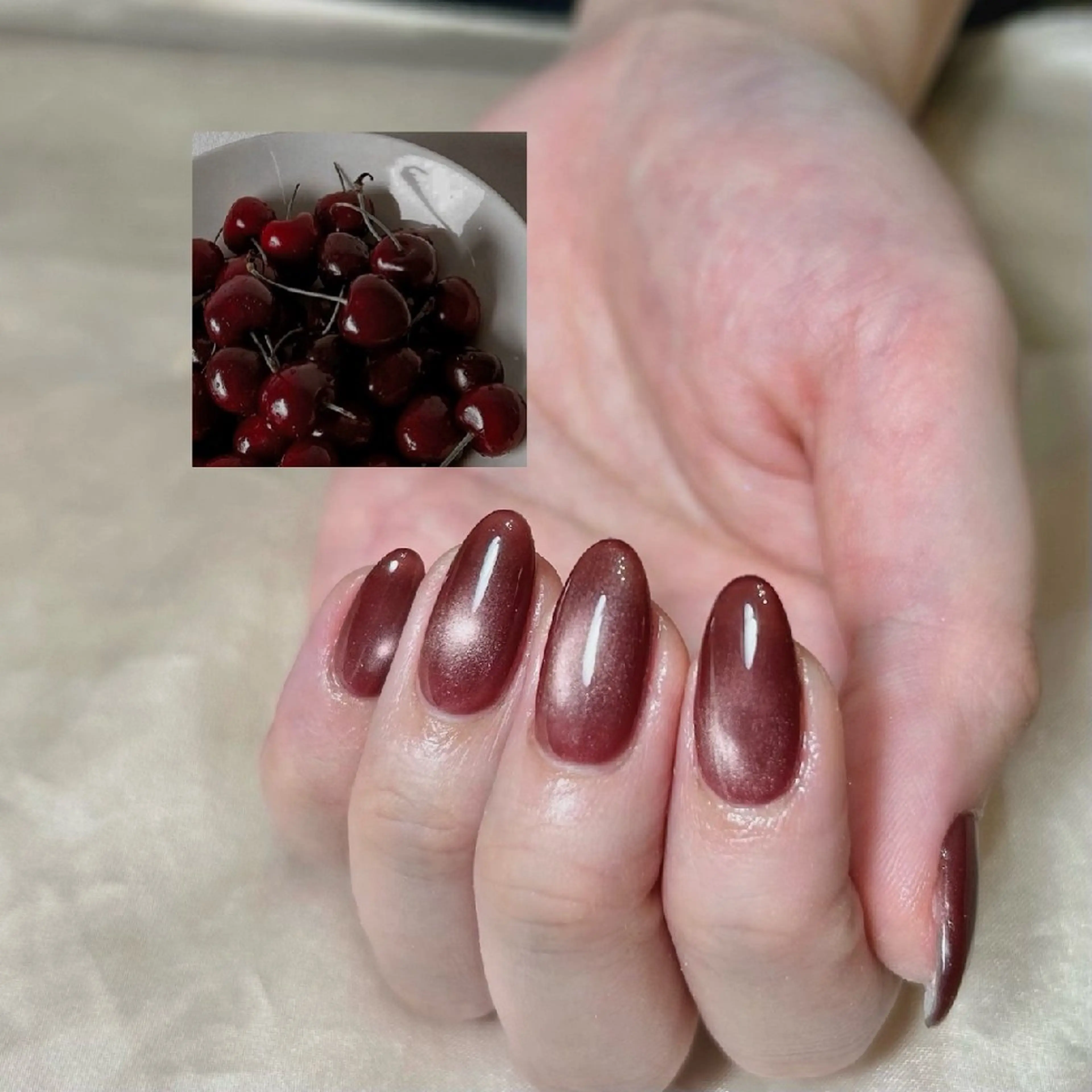 ネイル マグネットネイル マグネットワンカラー ワンカラーネイル ハンドネイル nailsalon　blast所属・atelier　 univ.のネイルデザイン