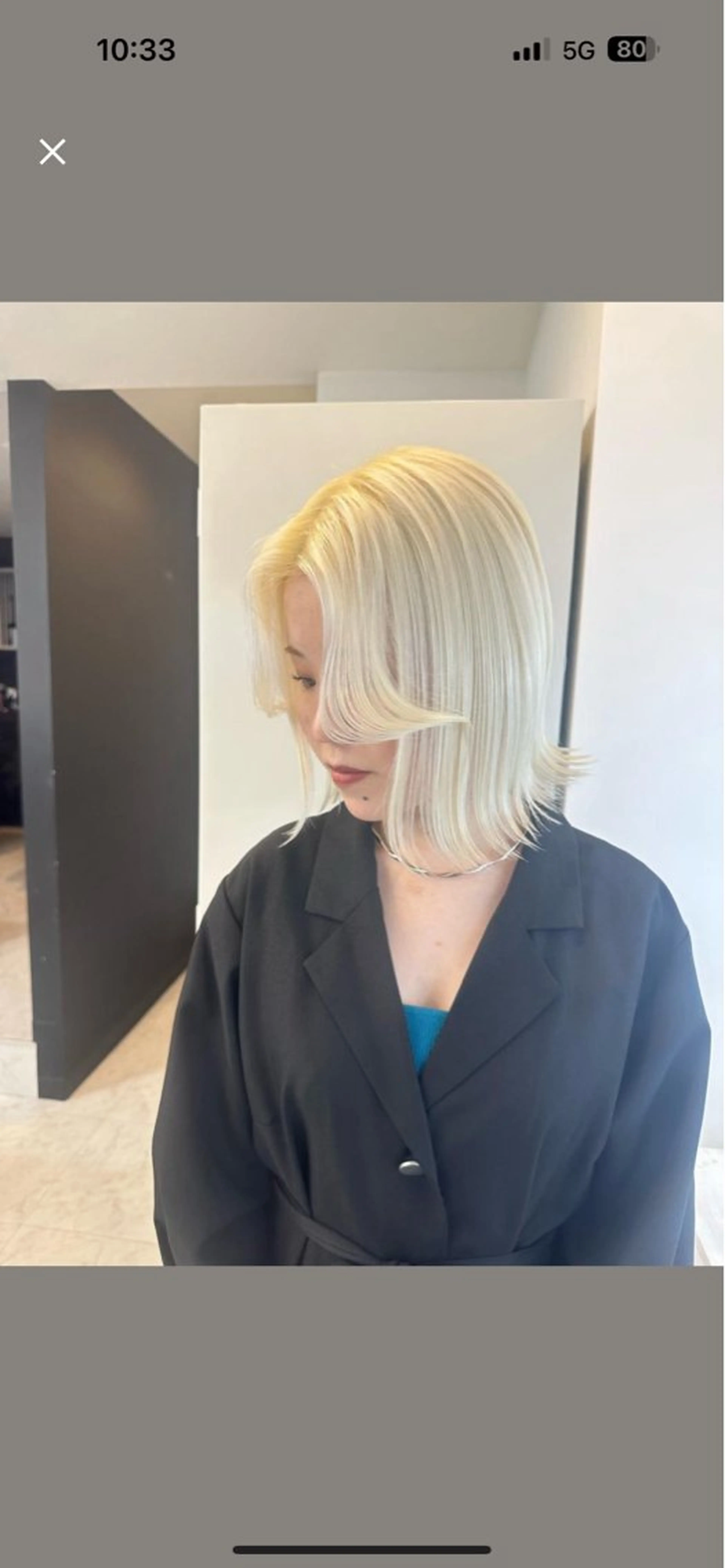 ⭐️抜きっぱなしブロンド⭐️2ケアブリーチ＋内部補修トリートメント／ダブルカラー／ブリーチ/派手髪／韓国ヘア／ハイトーンの写真