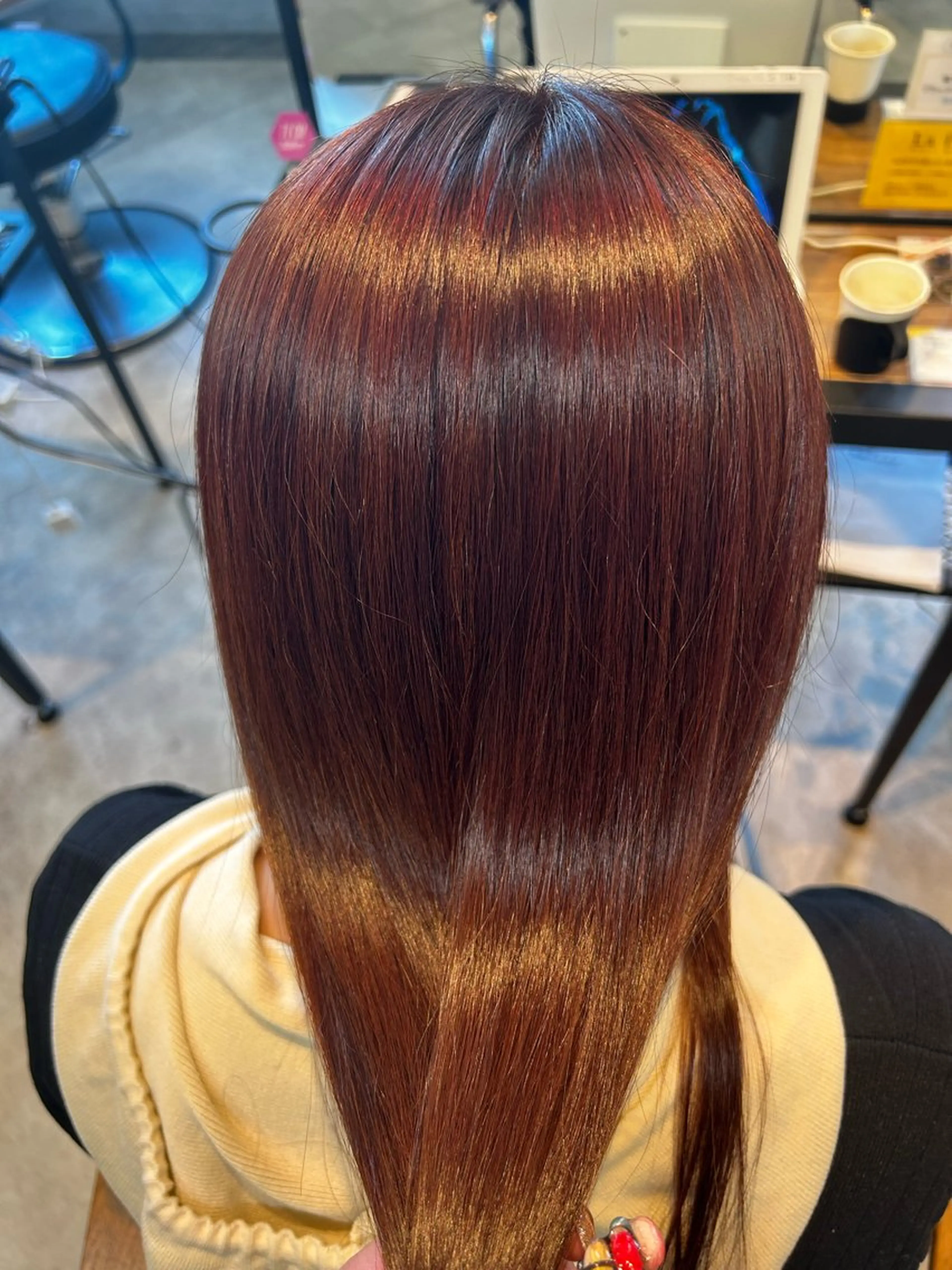 セミロング カラー 髪質改善 トリートメント Lafithhairliebe京都駅前店所属・京都駅前 🎀あかりのヘアスタイル