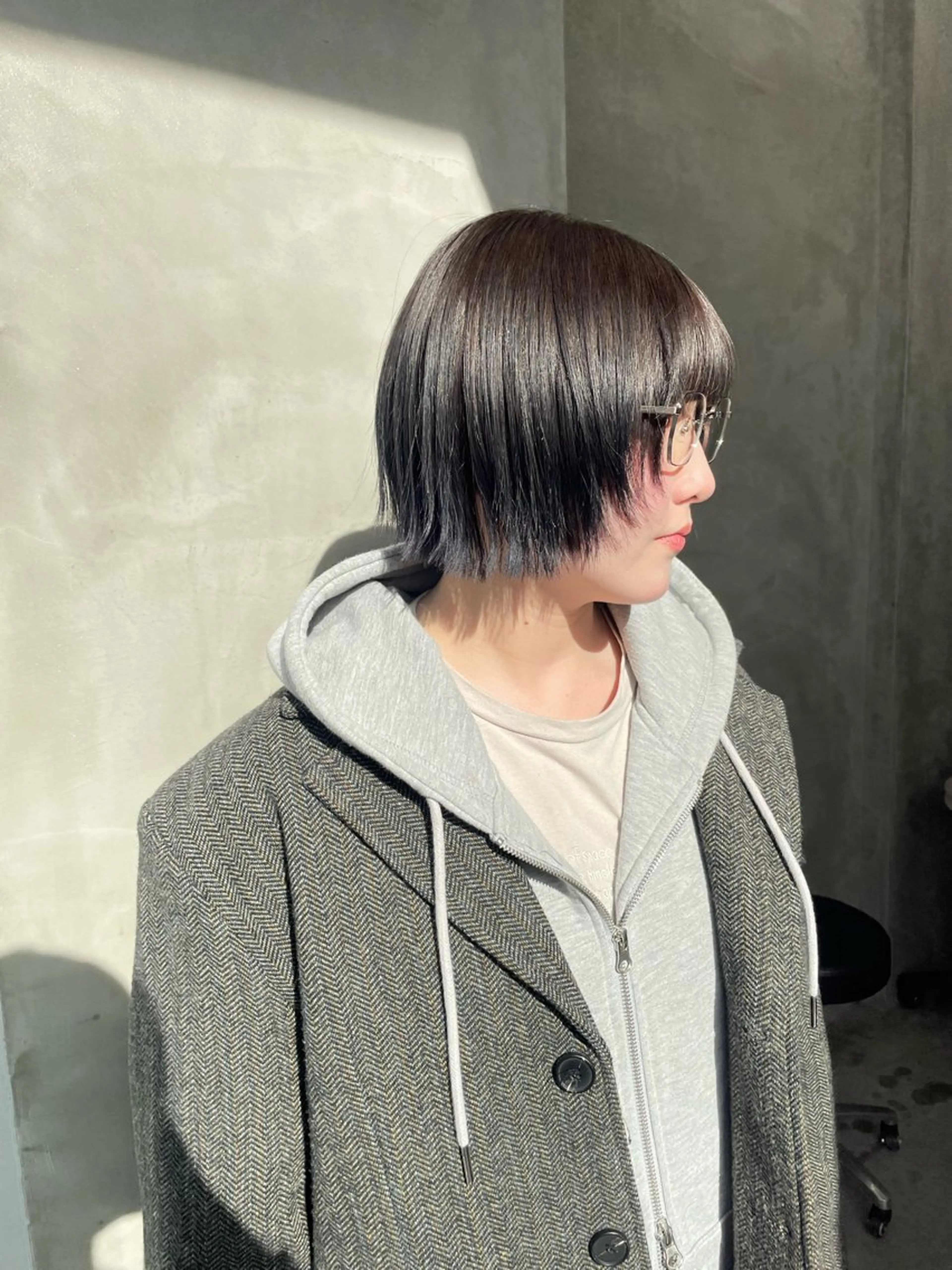 カラー ブルーカラー ヘアカラー トリートメント ハイトーン/レイヤー 🌸さくらのヘアスタイル