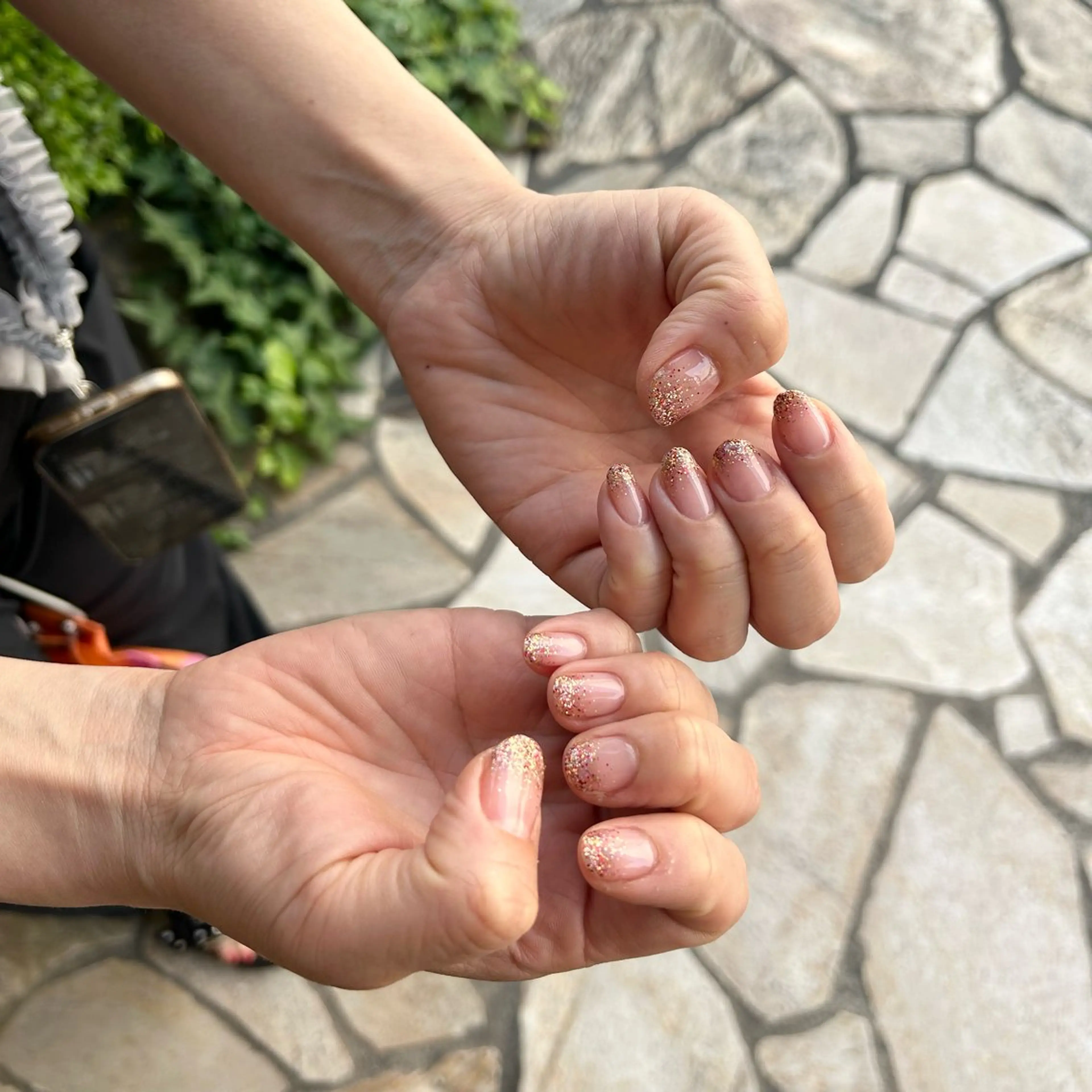 ネイル ラメ(グリッター) ラメグラデーション 野口 姫和のネイルデザイン