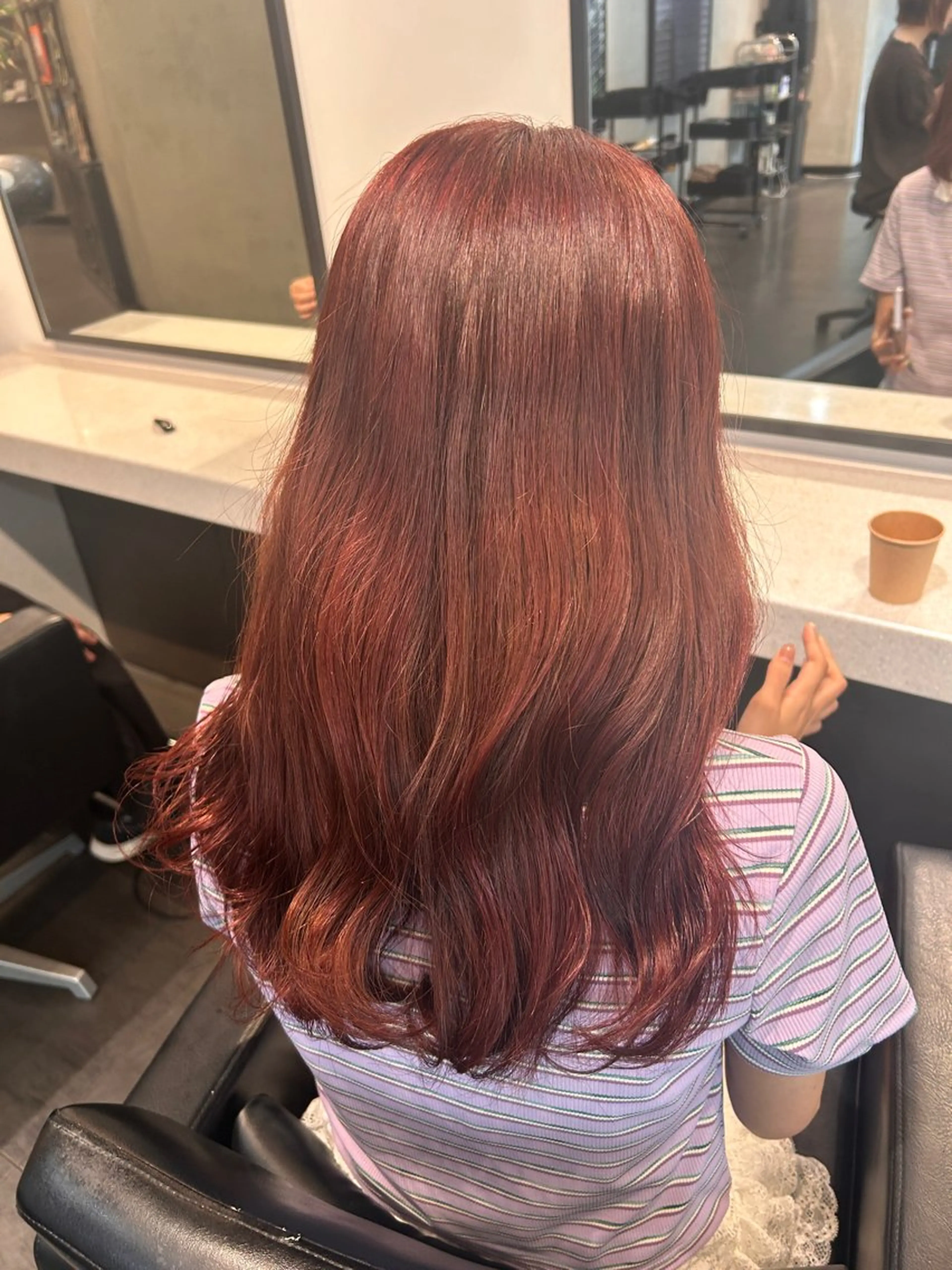 セミロング カラー ブリーチ ダブルカラー ブリーチなしカラー ピンクカラー ヘアカラー トリートメント オタク救済🎀 可愛いに特化 ゆうなのヘアスタイル