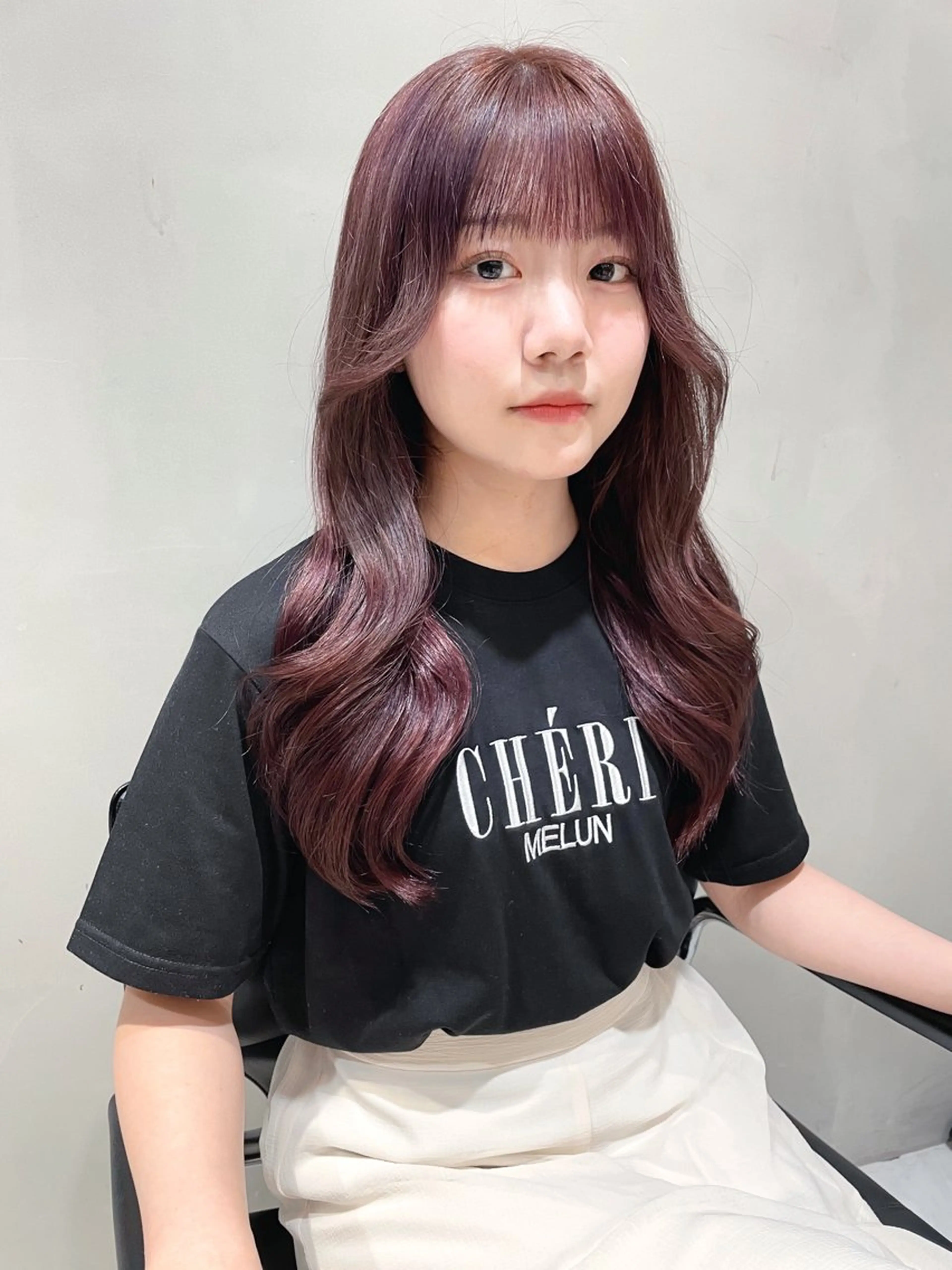 ロング カラー ヘアカラー ワンホン/韓国ヘア 🤍amiのヘアスタイル