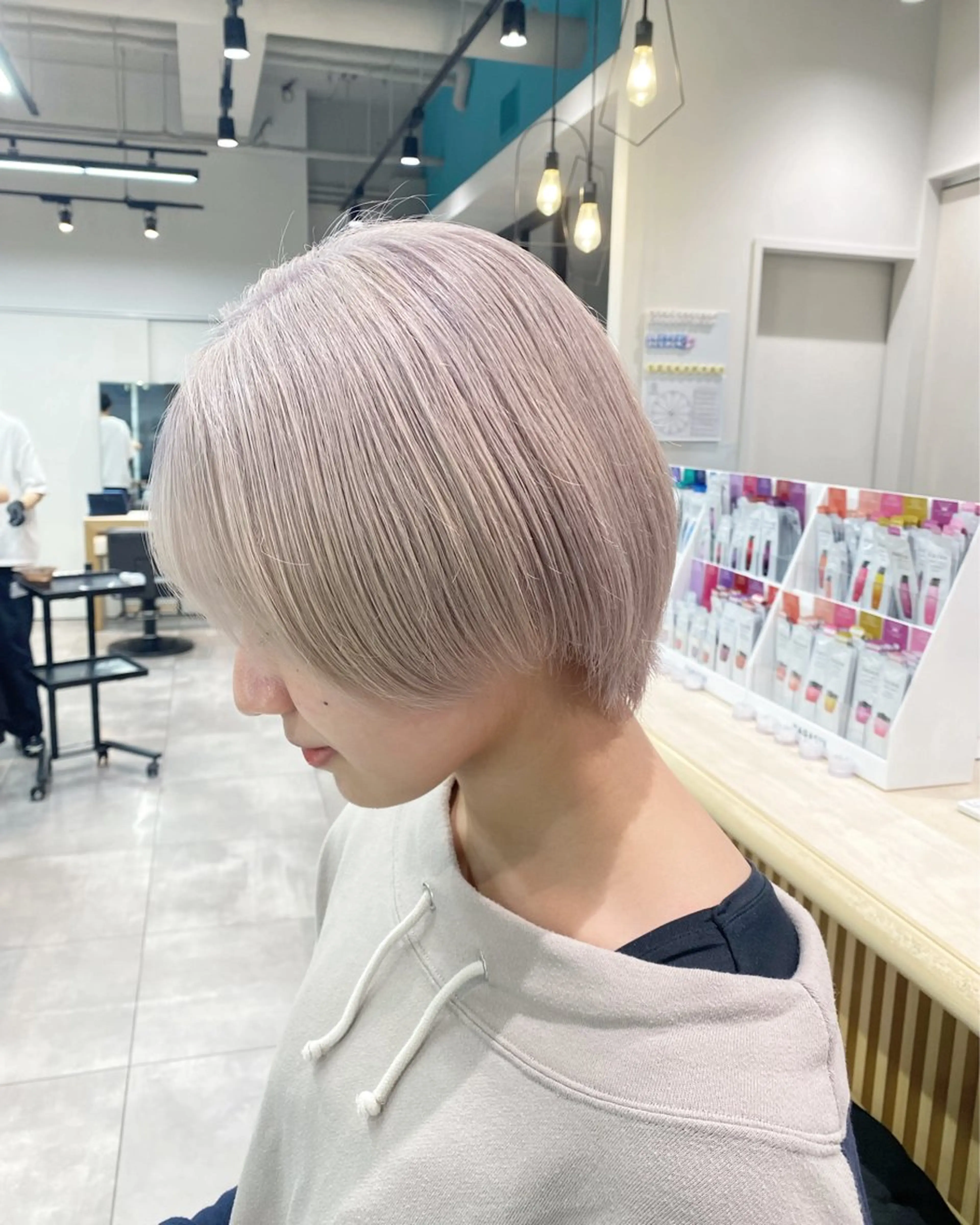 ショート カラー グレージュ ヘアカラー ブリーチ/髪質改善 🍊店長MASAKiのヘアスタイル