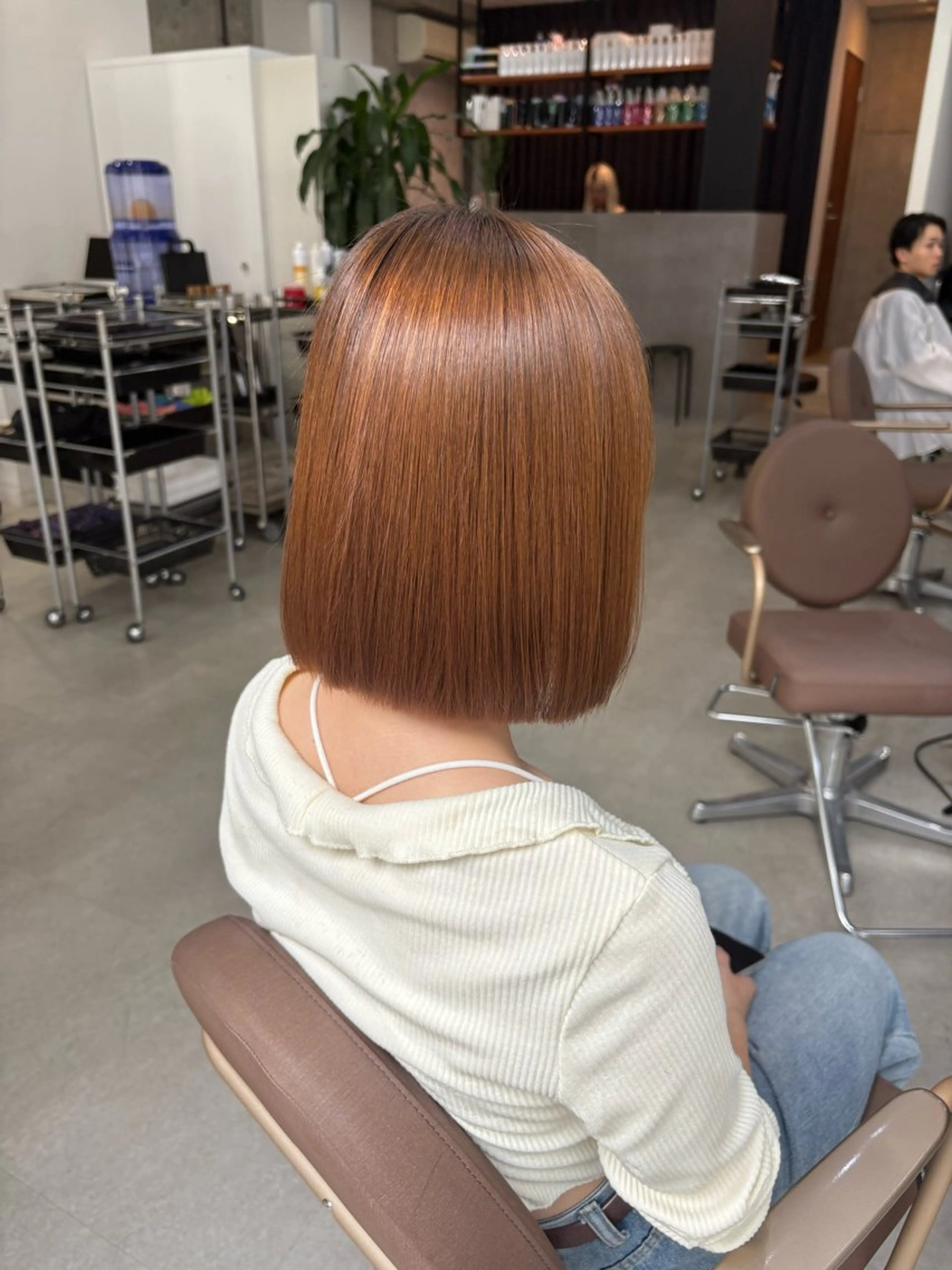 ショート 縮毛矯正 髪質改善／縮毛矯正 関根青葉のヘアスタイル