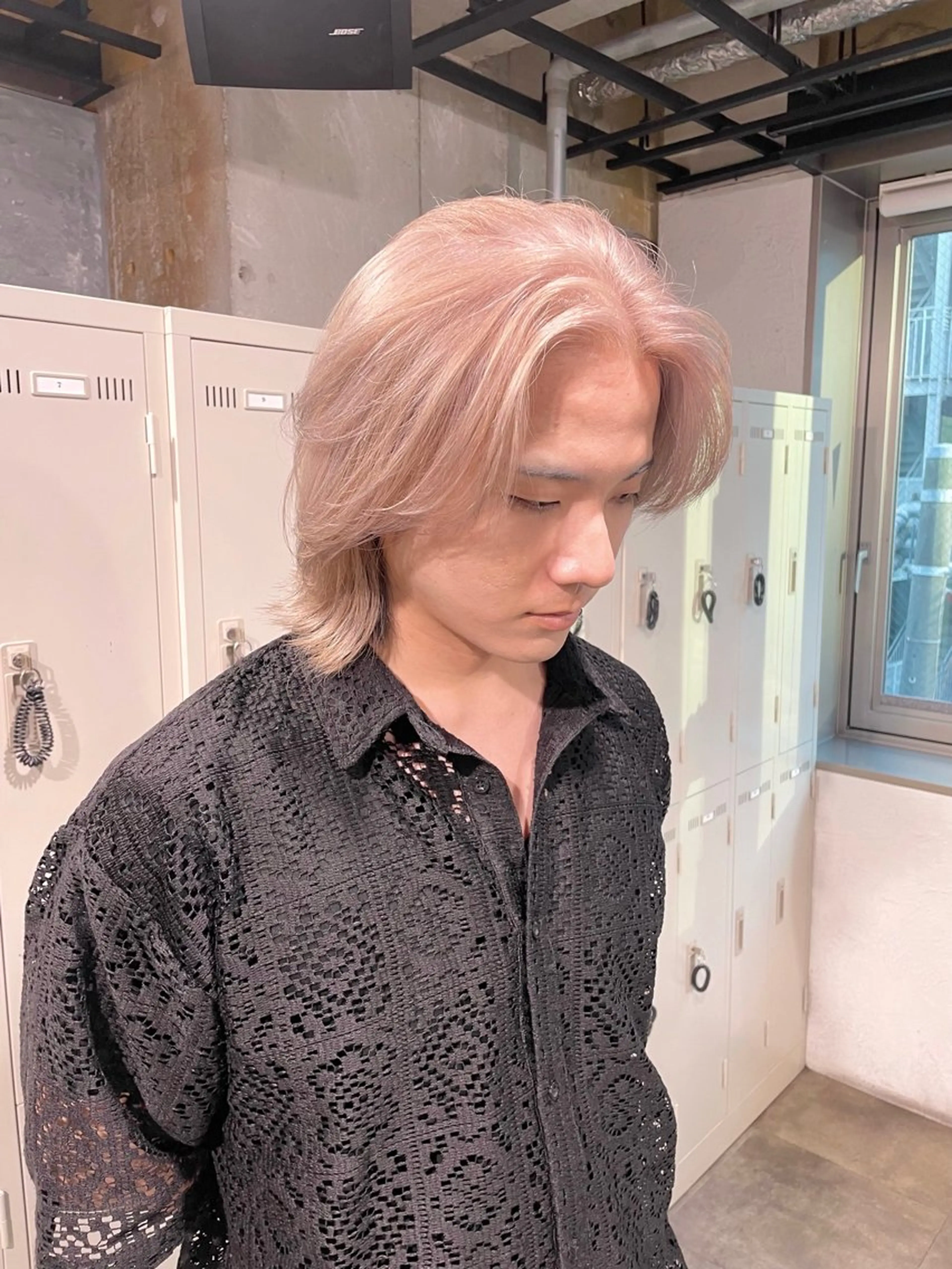 ショート カラー パーマ ヘアアレンジ メンズ メンズブリーチ ブリーチ ケアブリーチ 透明感カラー・レイヤ ー🎀amika🎀のヘアスタイル