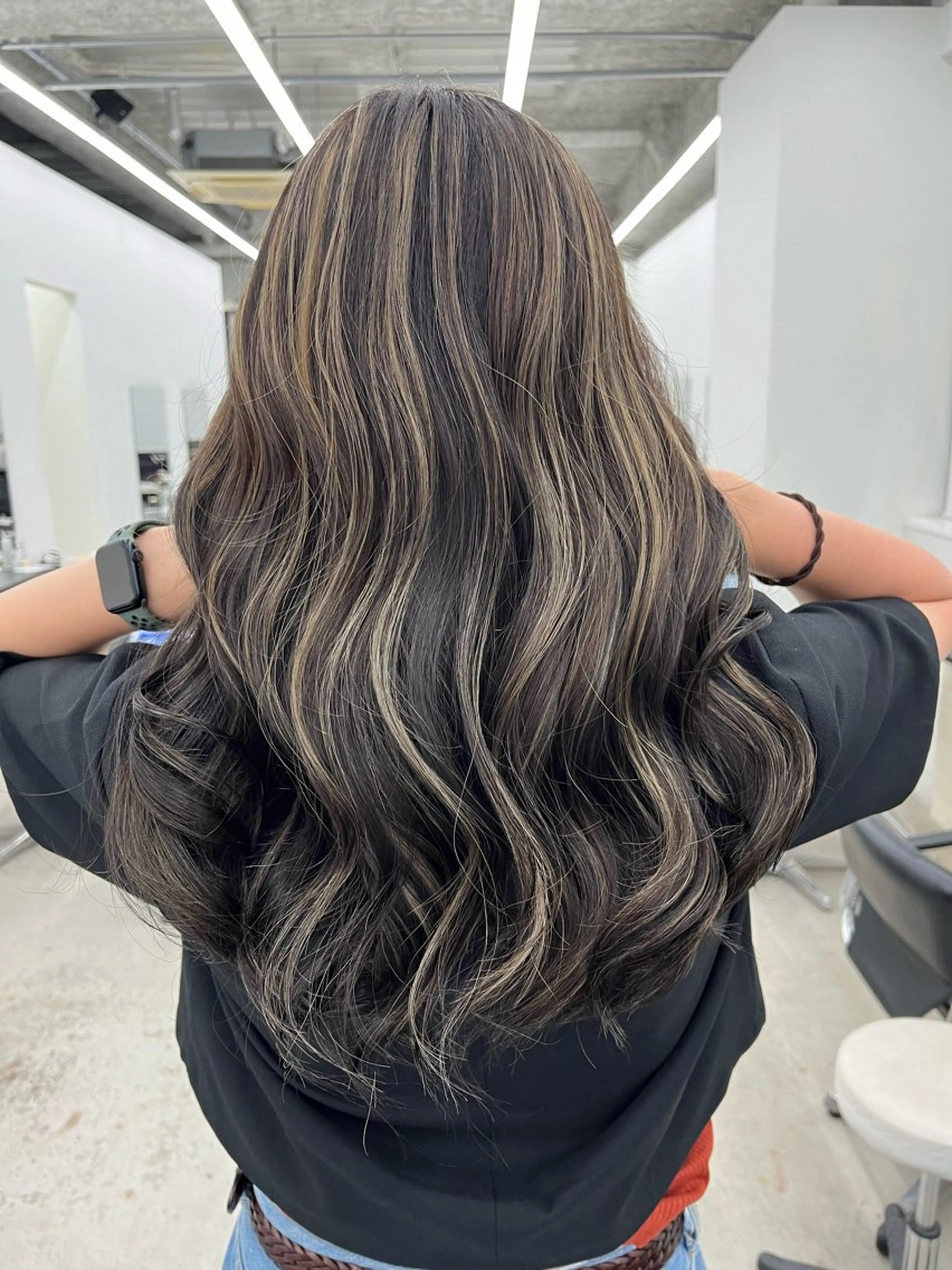 ロング ハイライト GLAM HAIR所属・守山区/カット モデル募集/後藤愛空のヘアスタイル