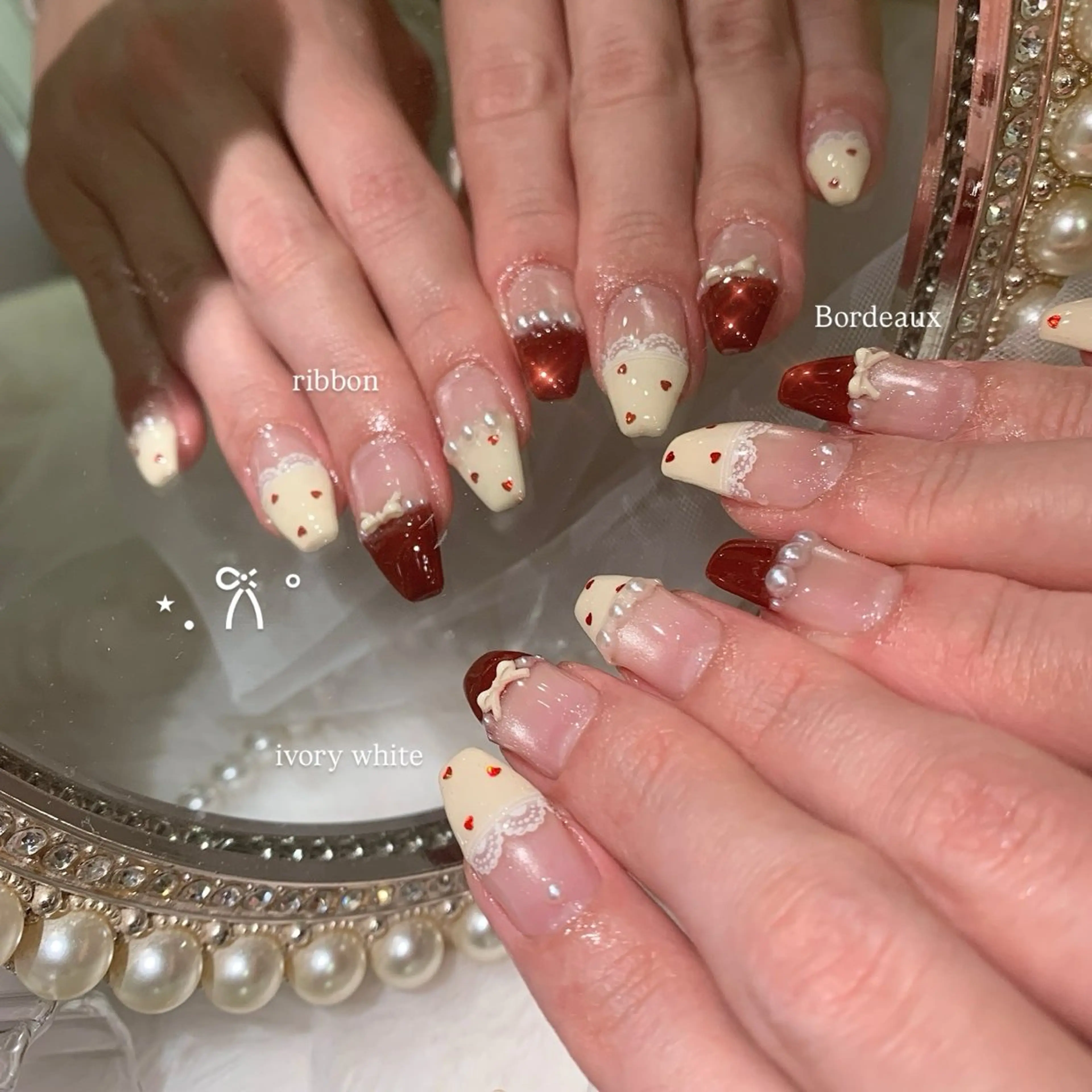 ネイル ハンドネイル La neige* yuki 🥯🍑のネイルデザイン