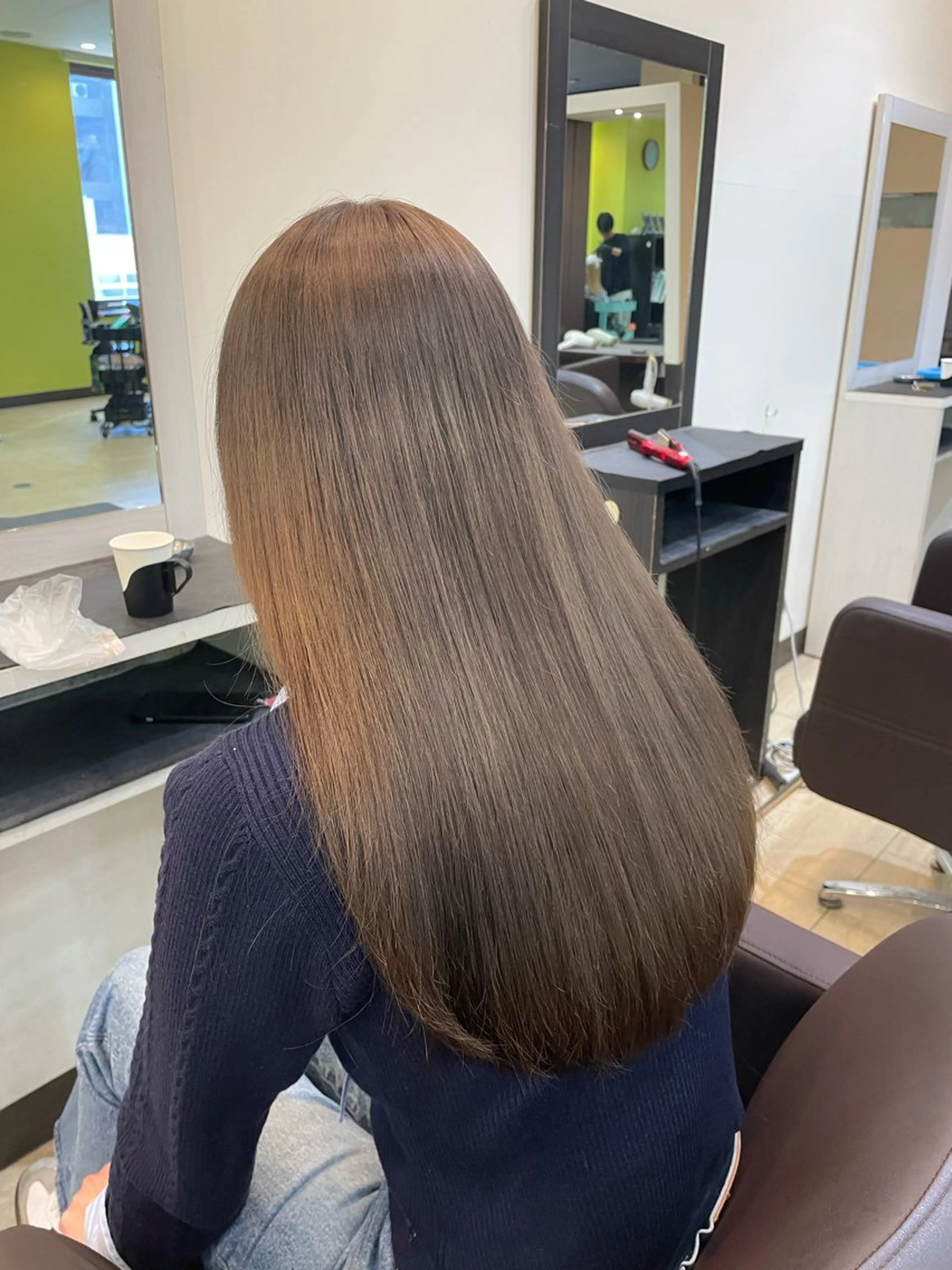 ロング ヘアカラー トリートメント 奥野碧🌈艶髪 /ダメージレスカラーのヘアスタイル