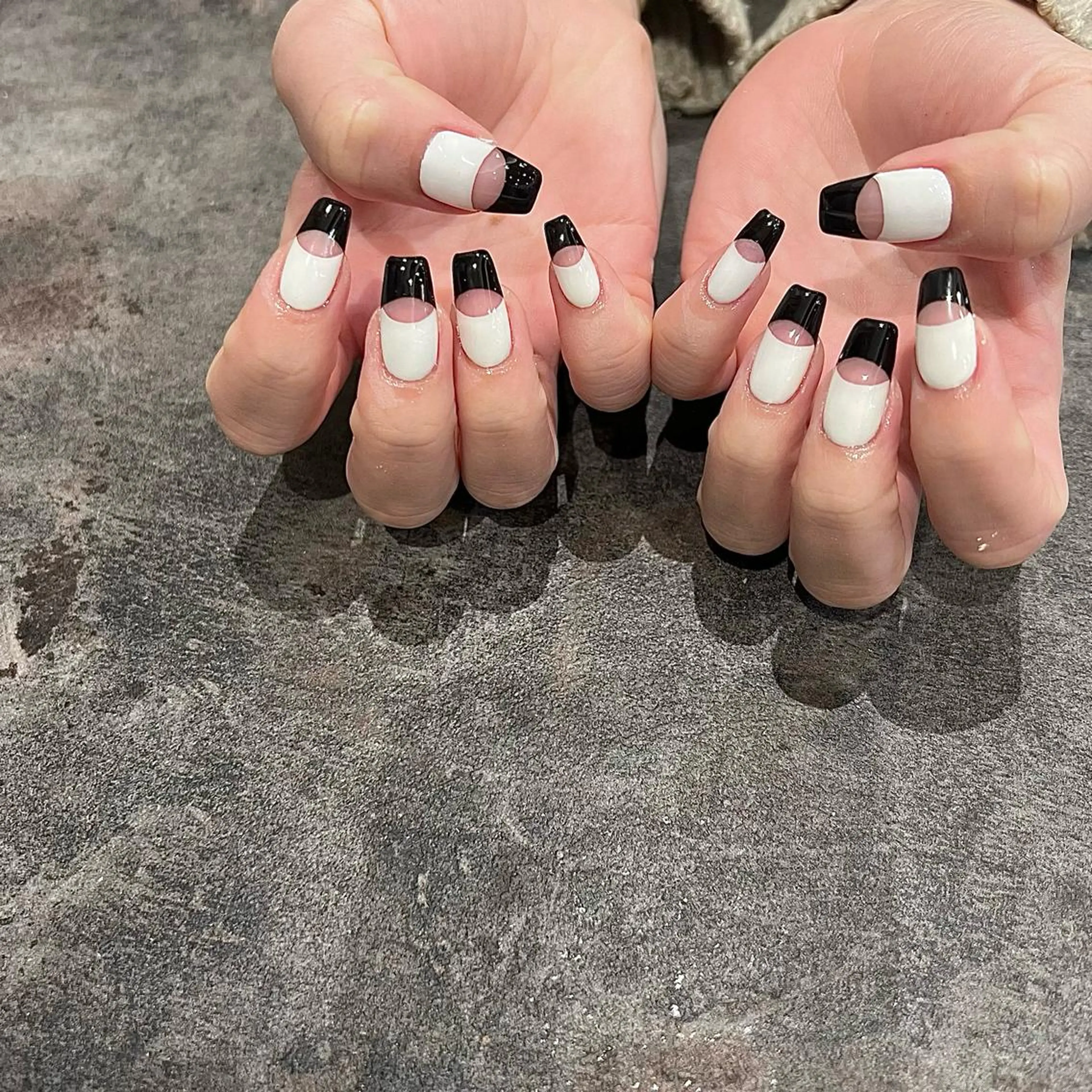 ネイル フレンチネイル ハンドネイル 鶴田୨ৎmaison de NALIのネイルデザイン