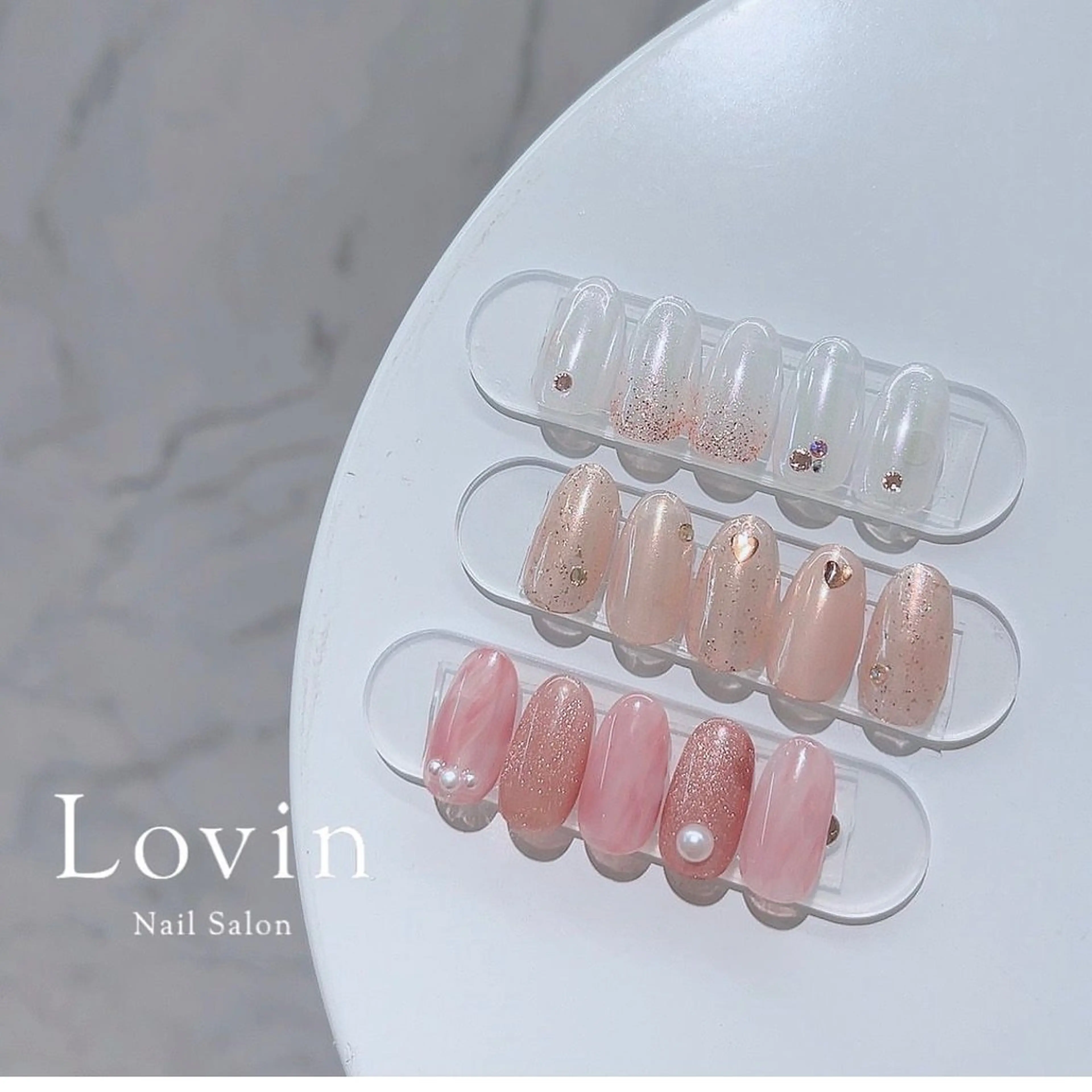 ネイル シンプルネイル パラジェルプレミアムサロン nail care &spa Lovin［ラヴィン］所属・Azegami Minaのネイルデザイン