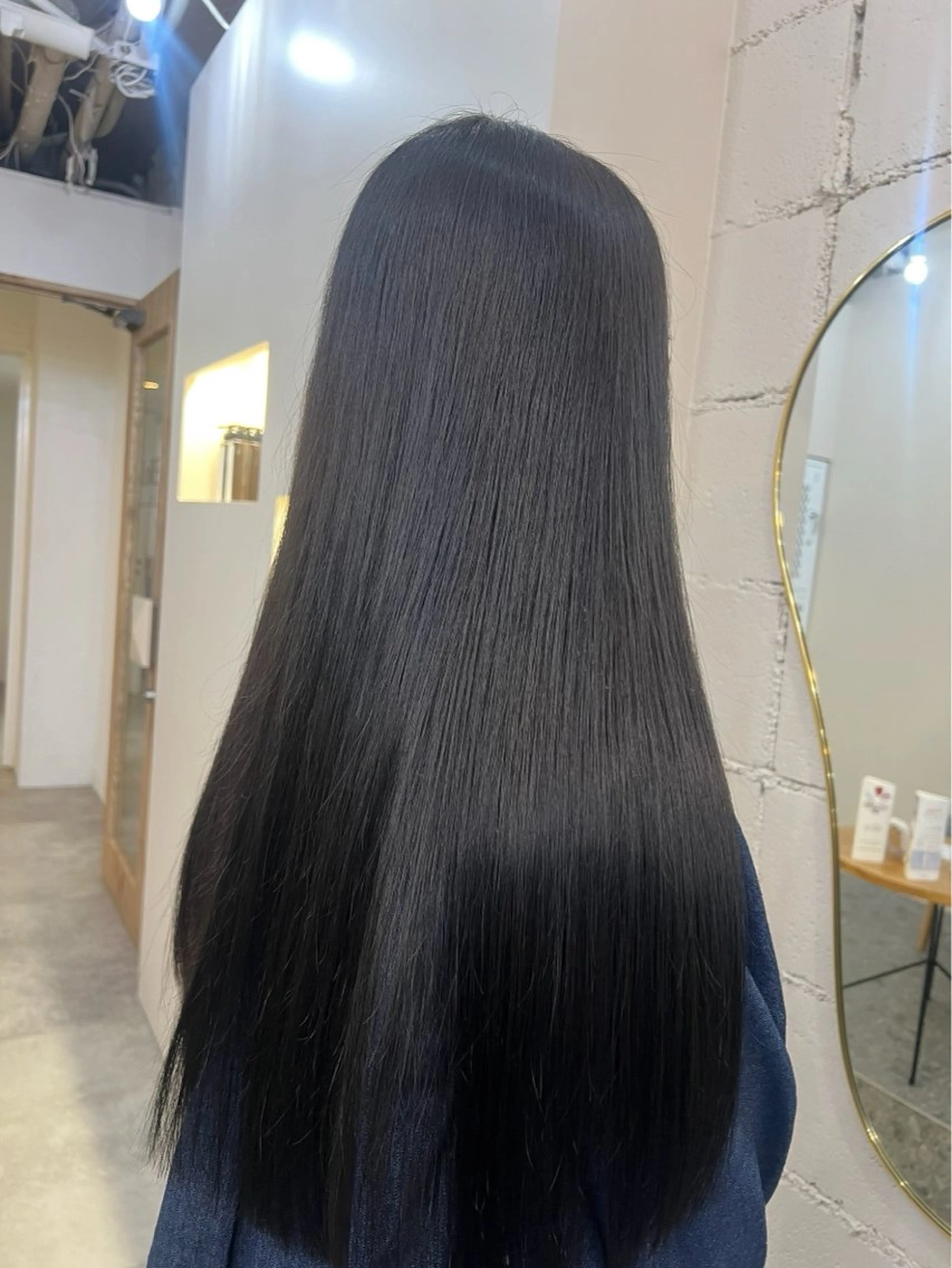 ロング カラー サラツヤ縮毛矯正✨ モデル募集(藤野)のヘアスタイル