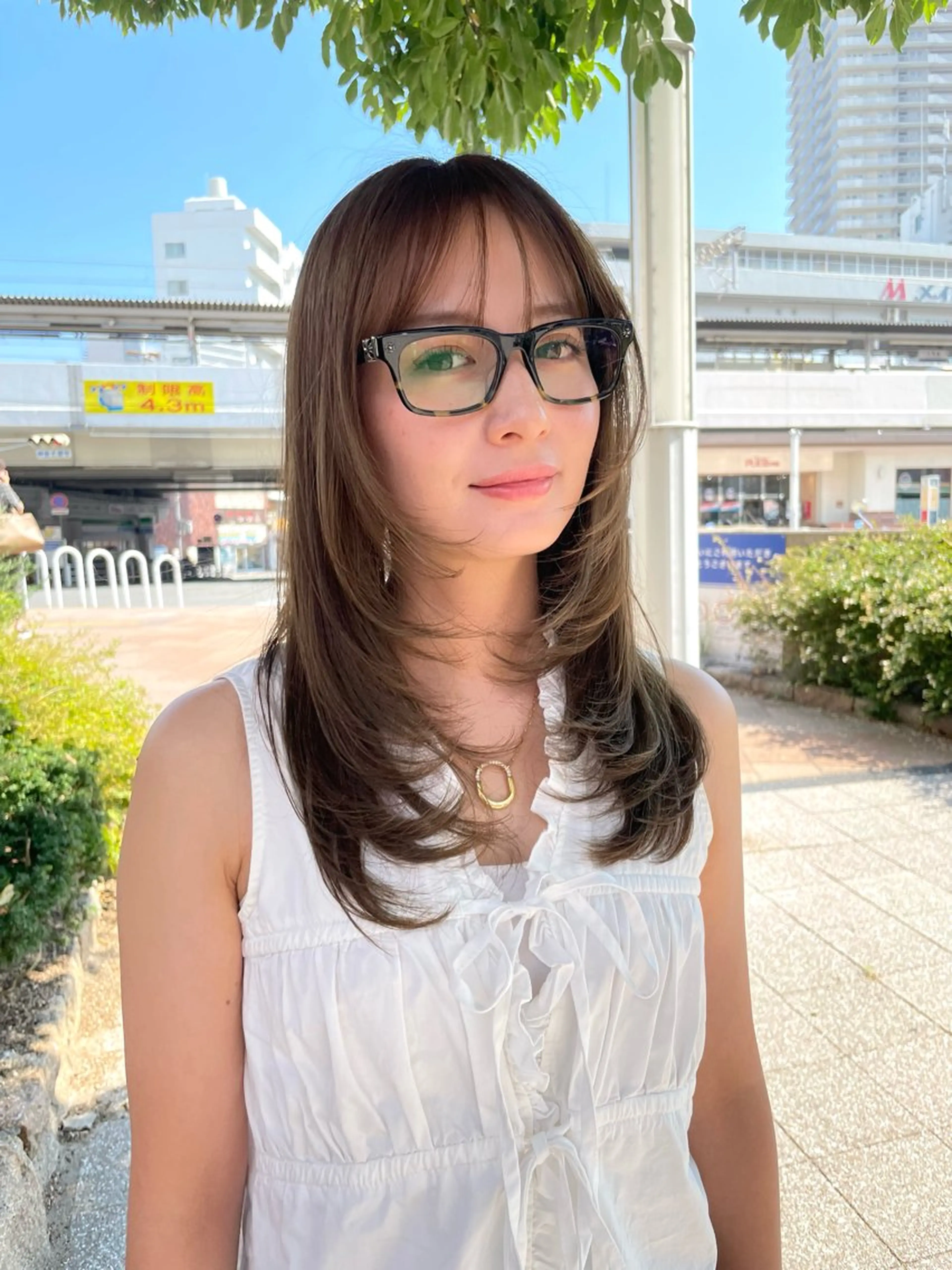 ミディアム カラー レイヤーカット カラー/髪質改善 レイヤー/vagueのヘアスタイル