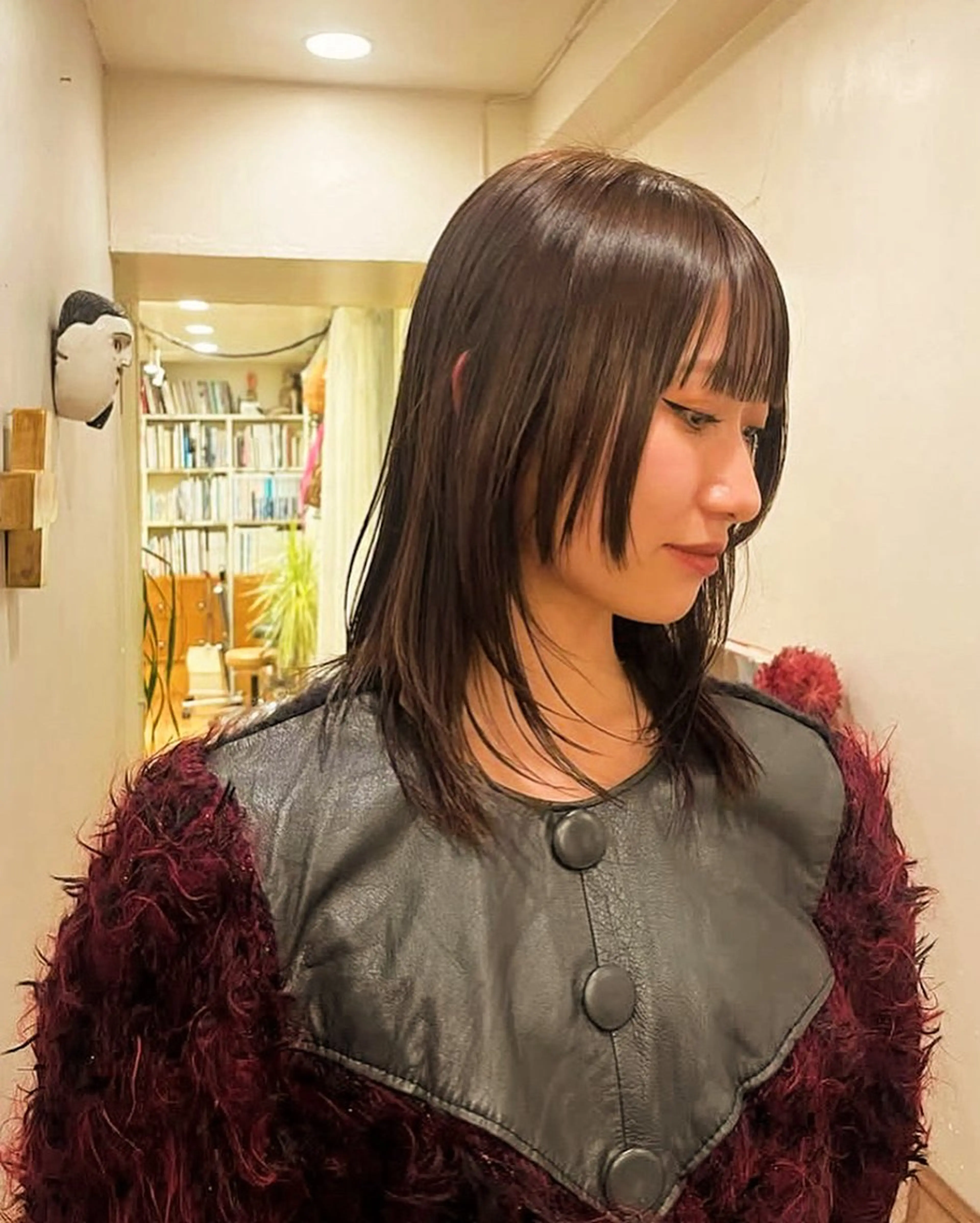 ミディアム カラー 藤川 りんとのヘアスタイル