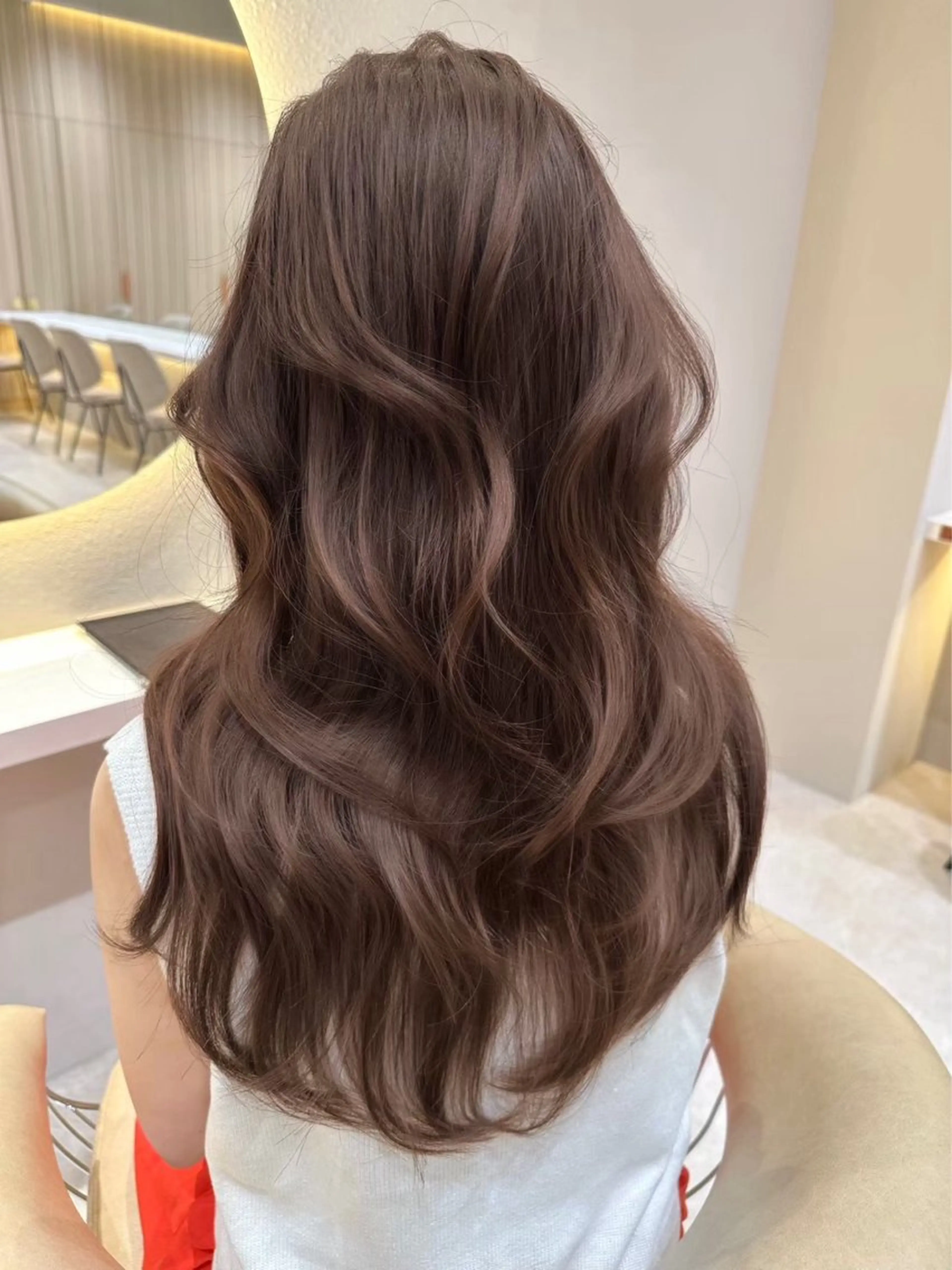 ロング カラー ❤️ブリーチなし💚 ダブルカラー平野実花のヘアスタイル