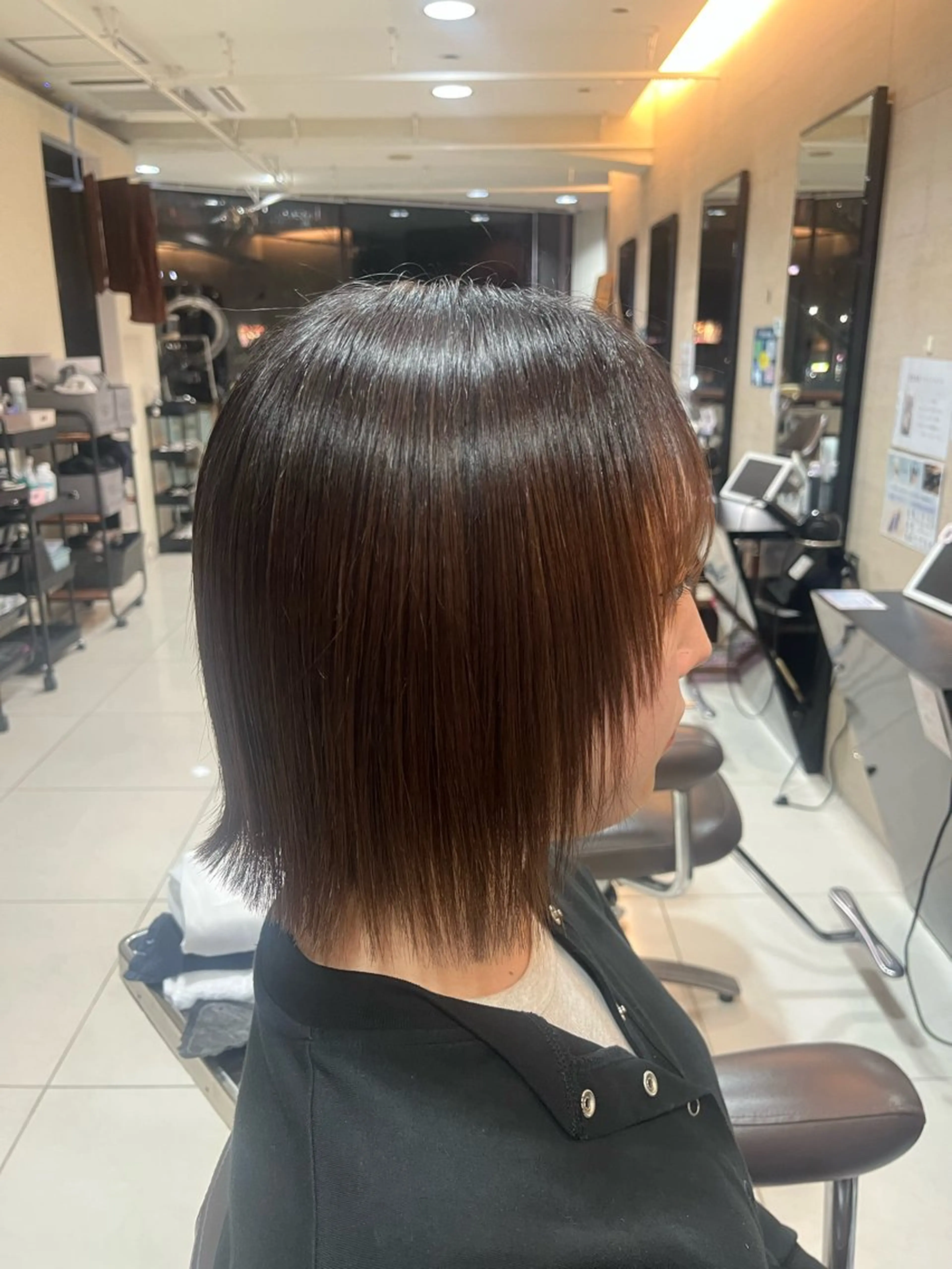 ミディアム 池袋艶カラー/メイク 🎀Rina🎀💚のヘアスタイル