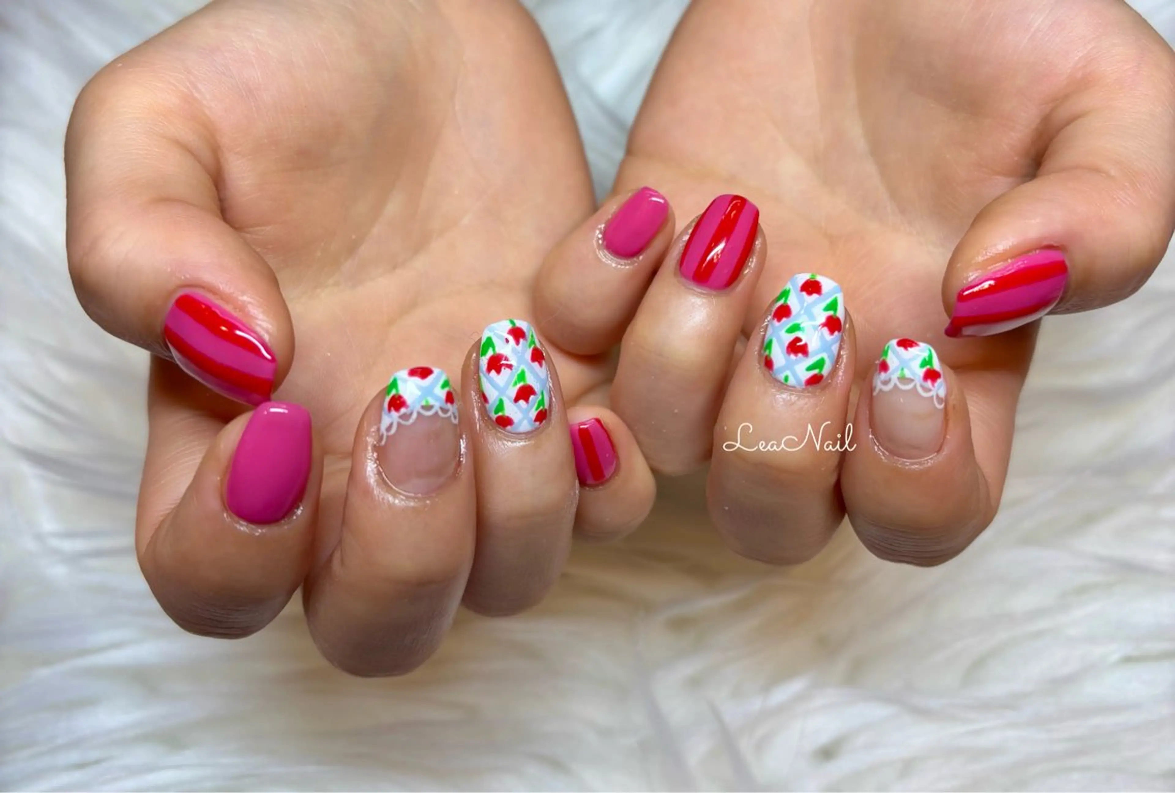 ネイル レース 春ネイル Lea Nailのネイルデザイン