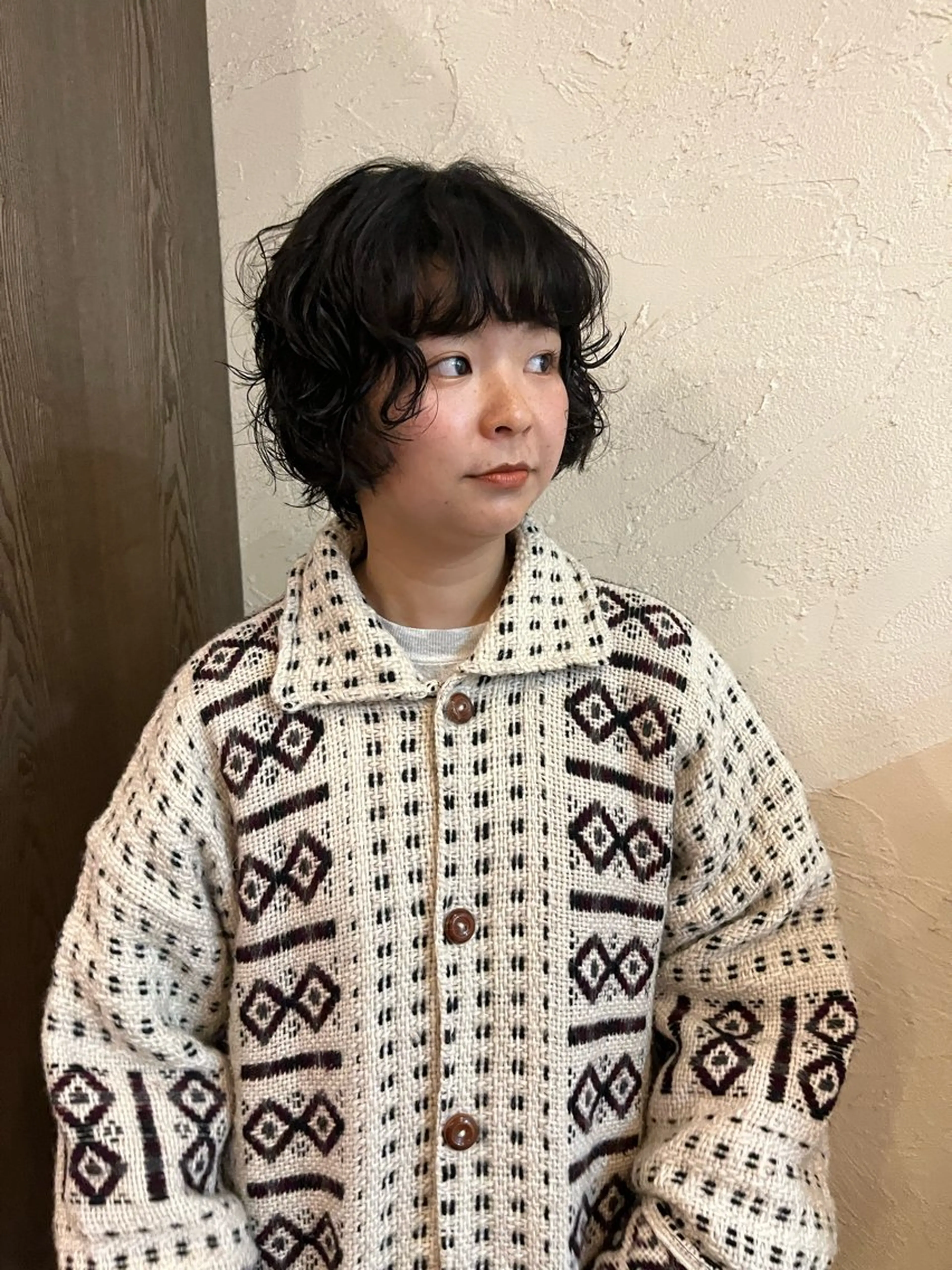 ショート パーマ そね こまちのヘアスタイル