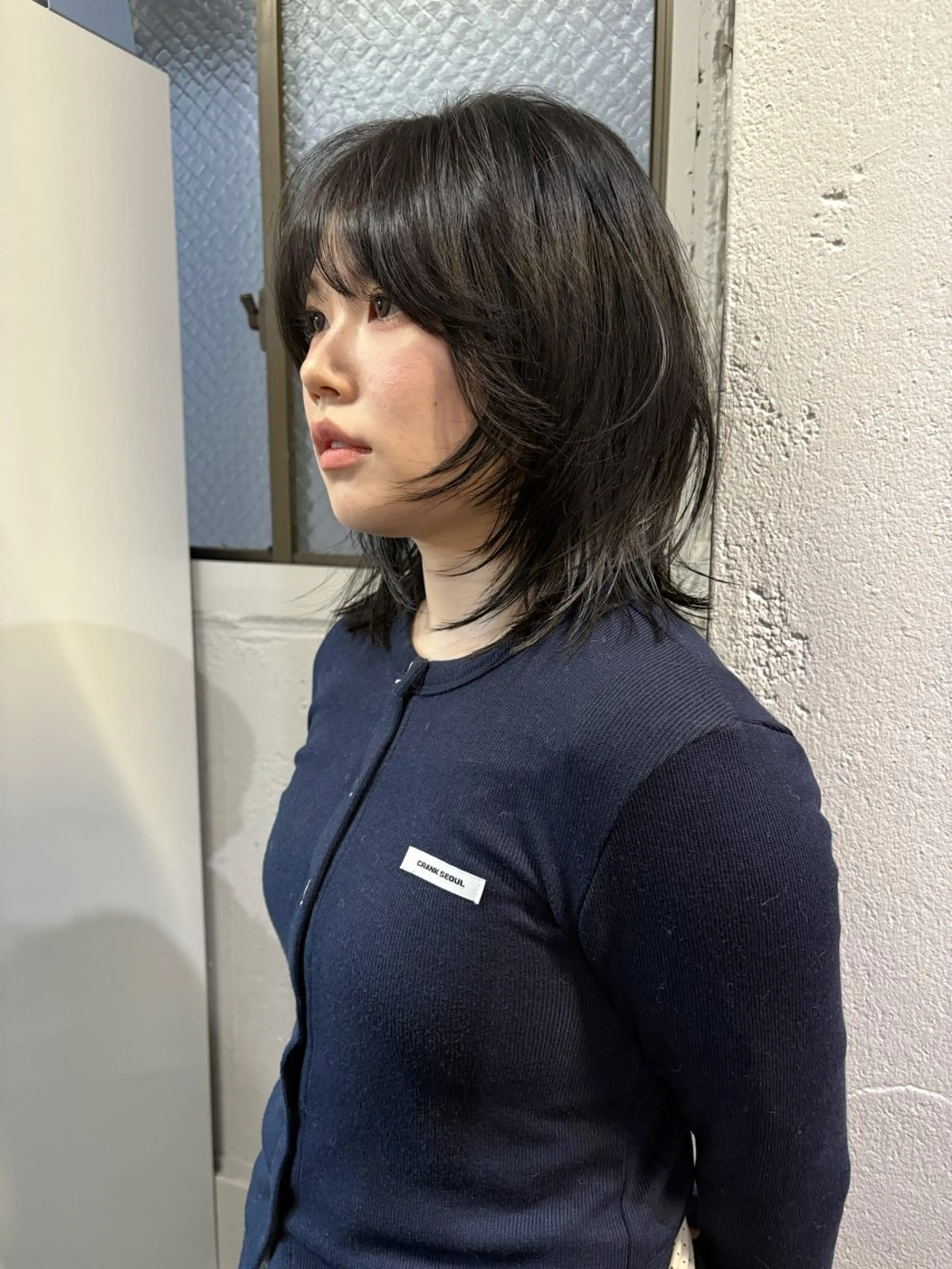 ミディアム ハッシュカット🎀 レイヤーカットのヘアスタイル