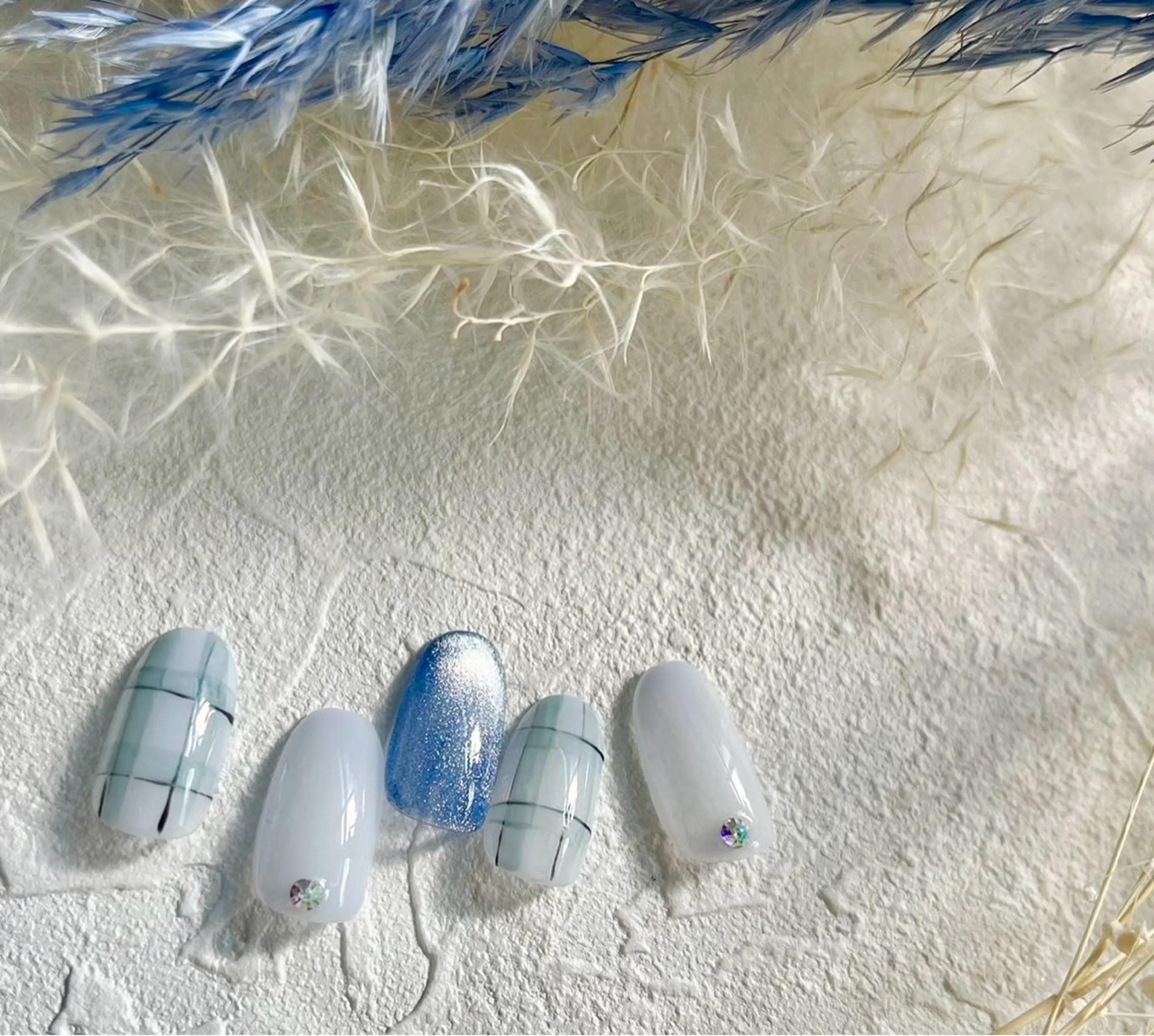 ネイル オーロラネイル フットネイル フレンチネイル ジェルネイル 韓国ネイル kikinail 溝の口のネイルデザイン