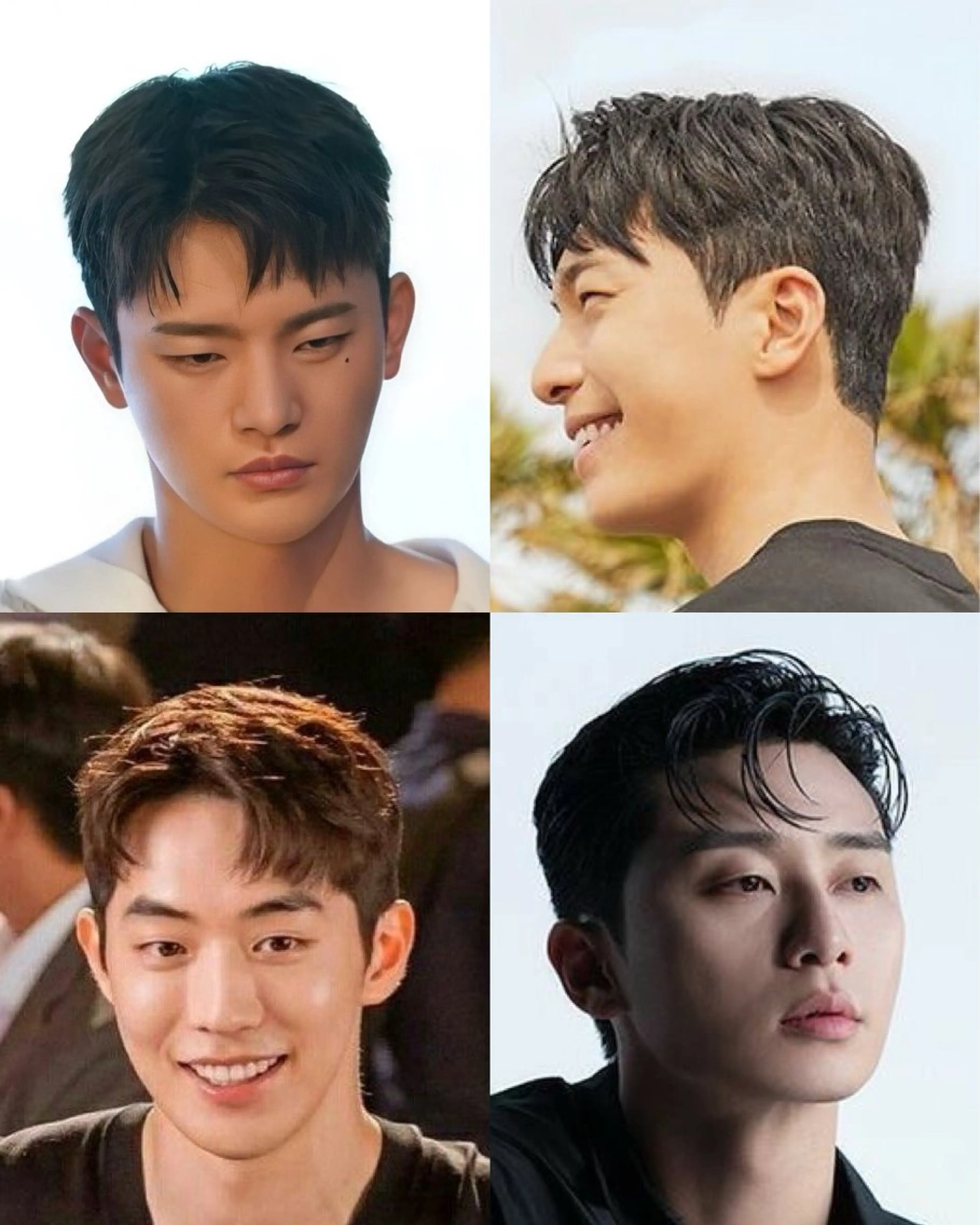 ショート カラー パーマ メンズ 韓国メンズヘア/ ダウンパーマ/歩夢のヘアスタイル