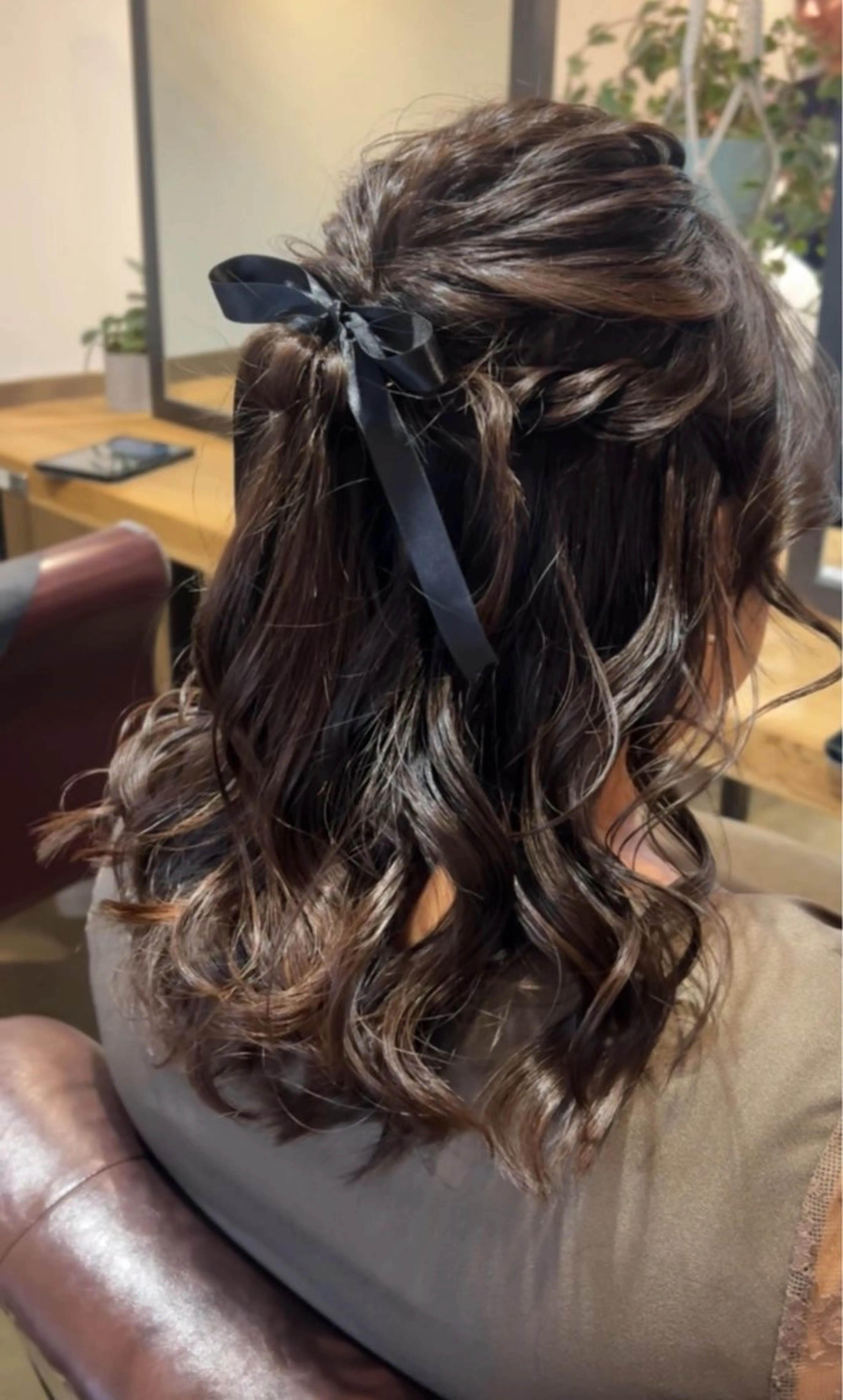 セミロング アレンジ/新宿 透明感カラー/ヤノのヘアスタイル