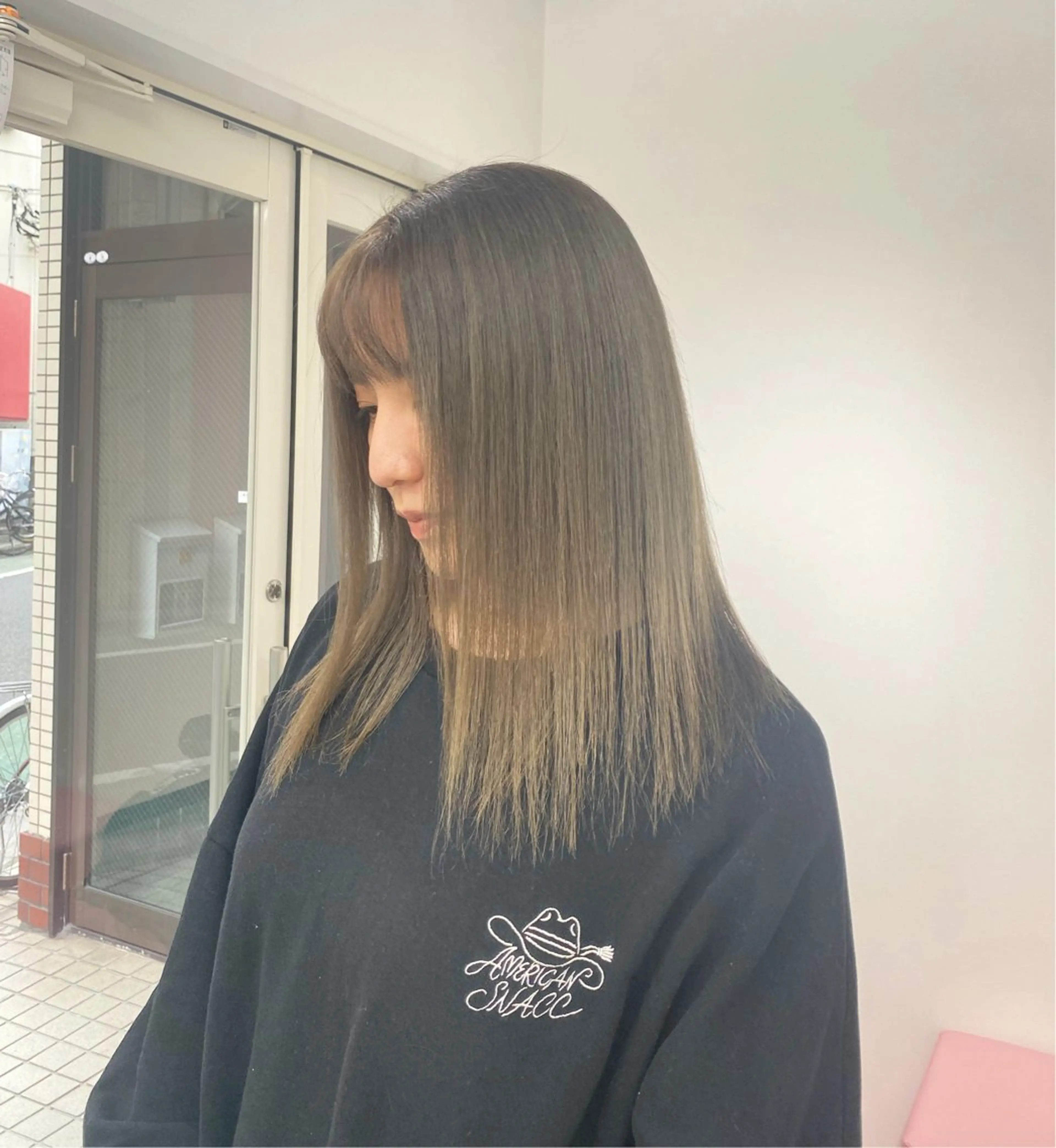 セミロング カラー EGO所属・ブリーチカラー💖 rukaのヘアスタイル