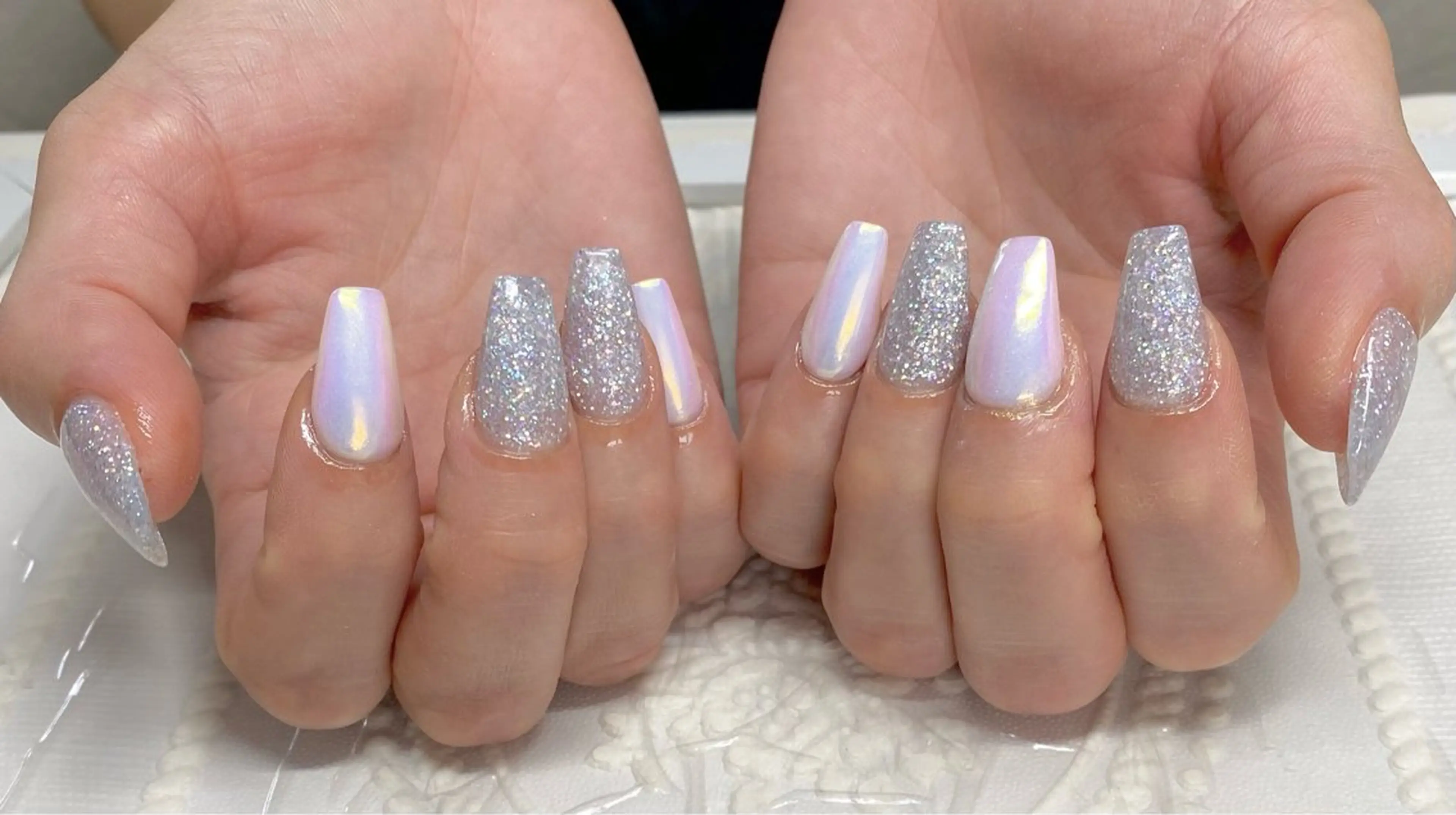 ネイル ミラーネイル ハンドネイル lune nail_2017のその他イメージ