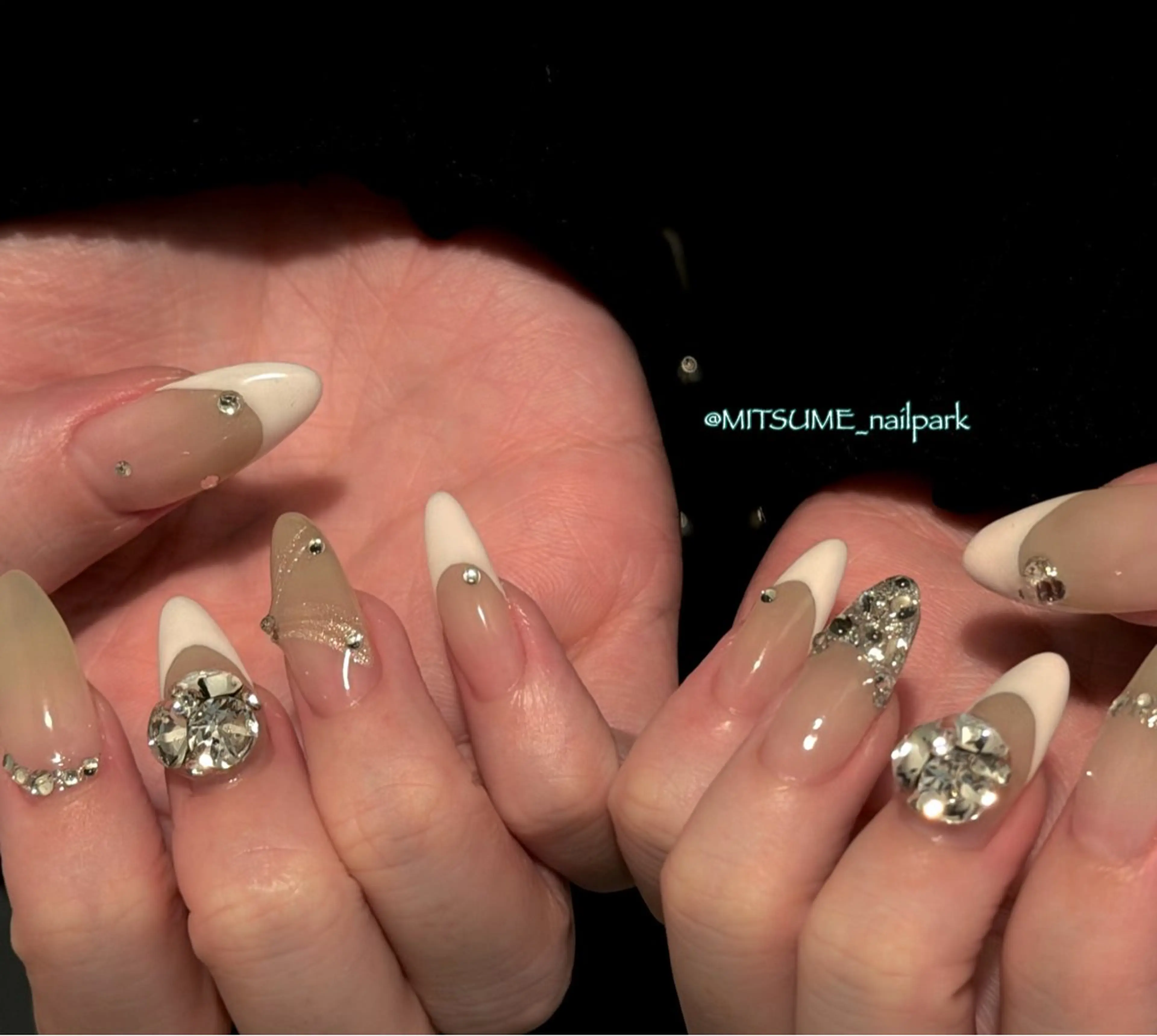 ネイル スカルプネイル nailpark_ MITSUMEのネイルデザイン