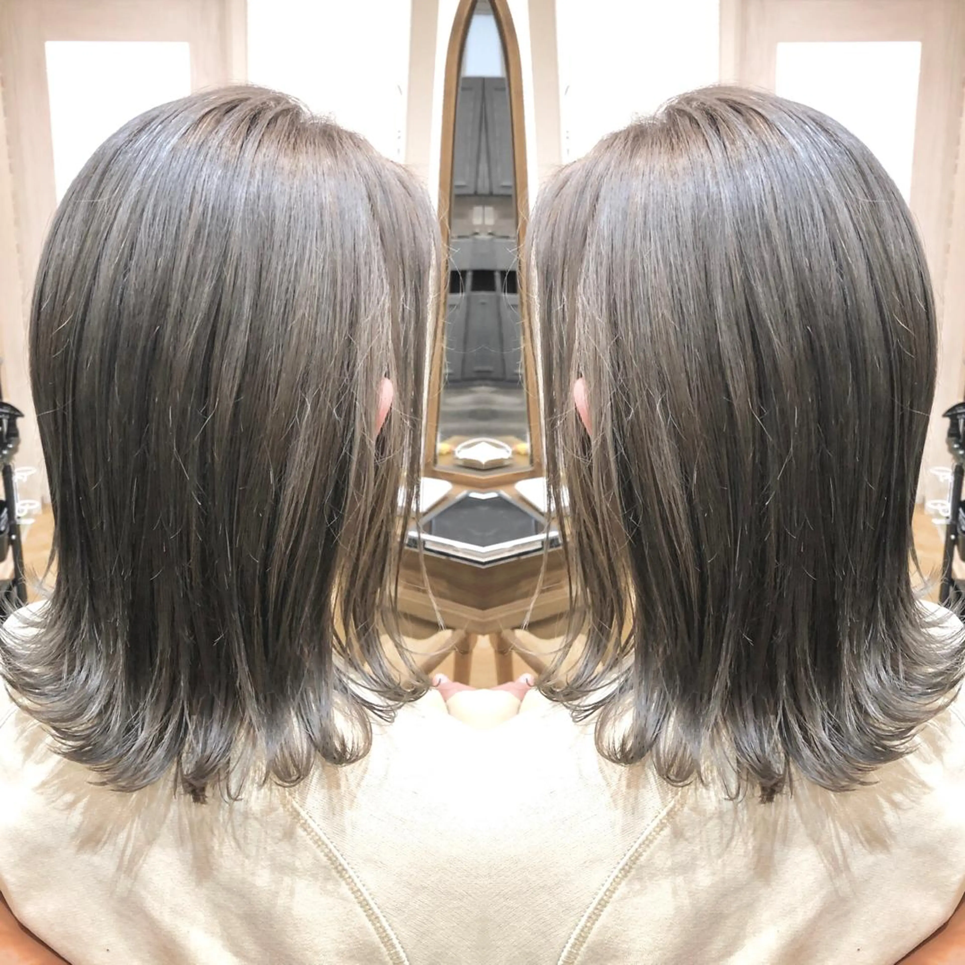 ミディアム ヘアカラー トリートメント 大山 亮　　【髪質改善】のヘアスタイル