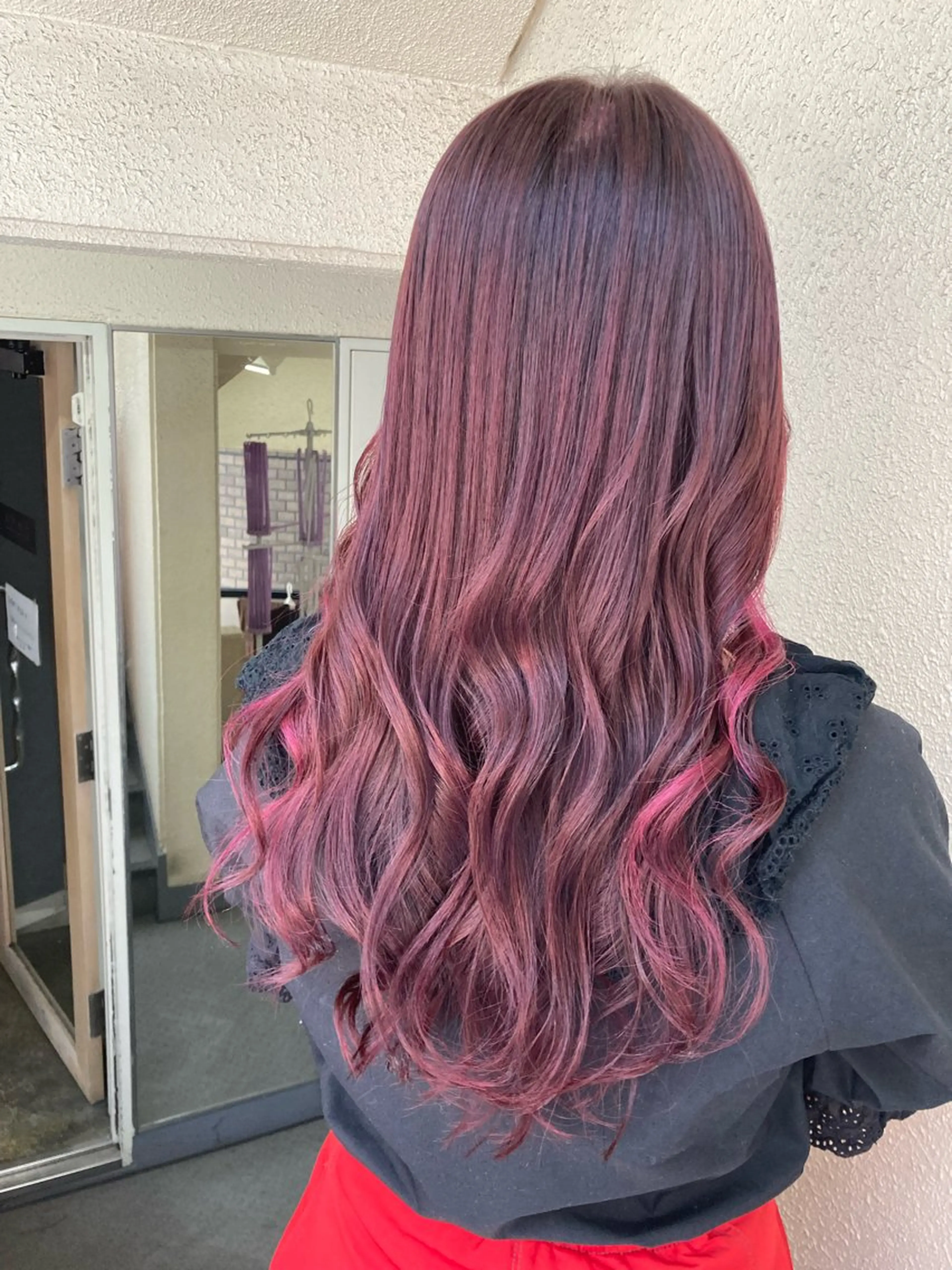 セミロング カラー ピンクカラー 🌸髪質改善特化🌸 店長　ゆうやのヘアスタイル