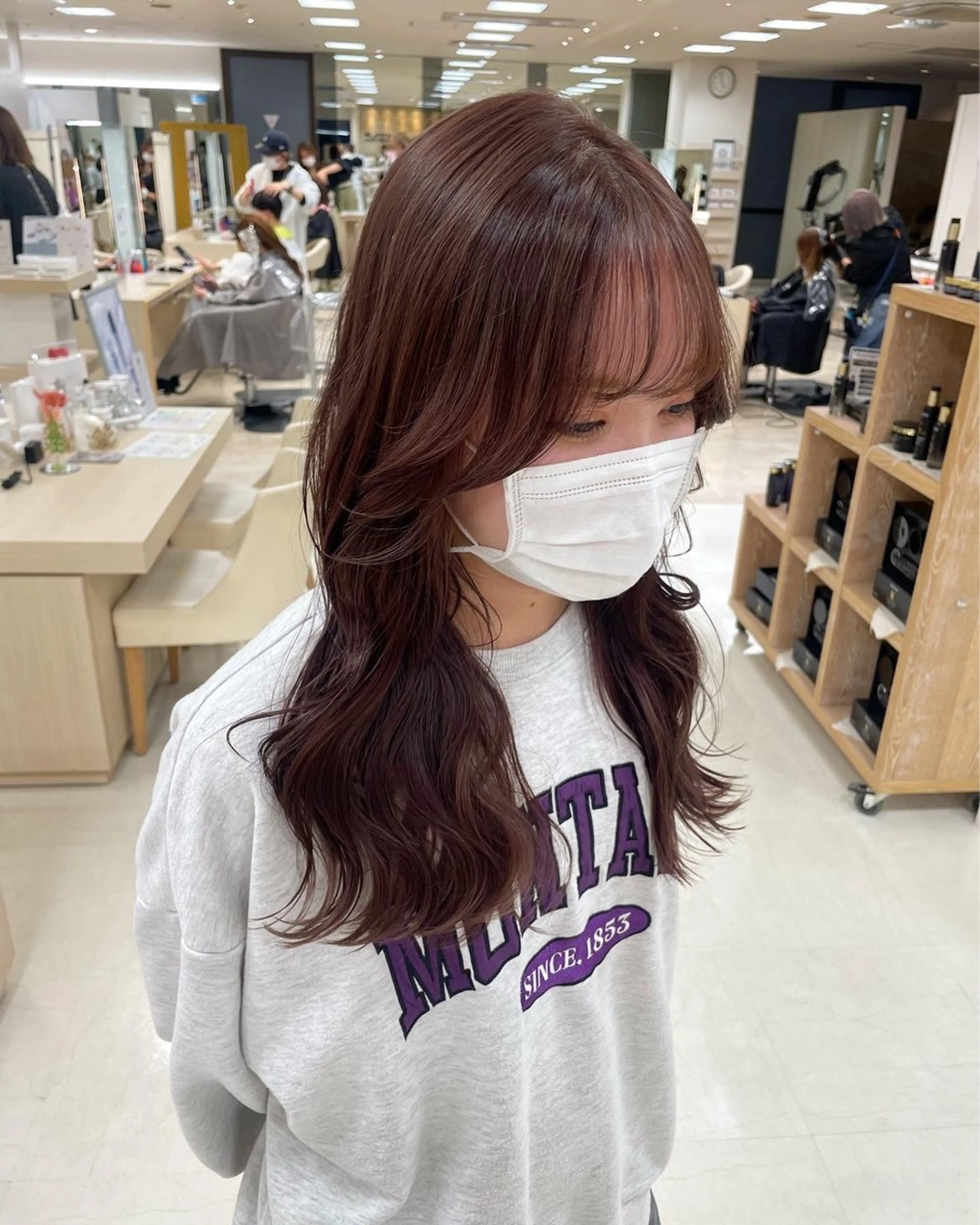 ロング カラー ヘアカラー トリートメント ヘッドスパ ヘアセット 暖色レイヤー 🥀REIRIのヘアスタイル