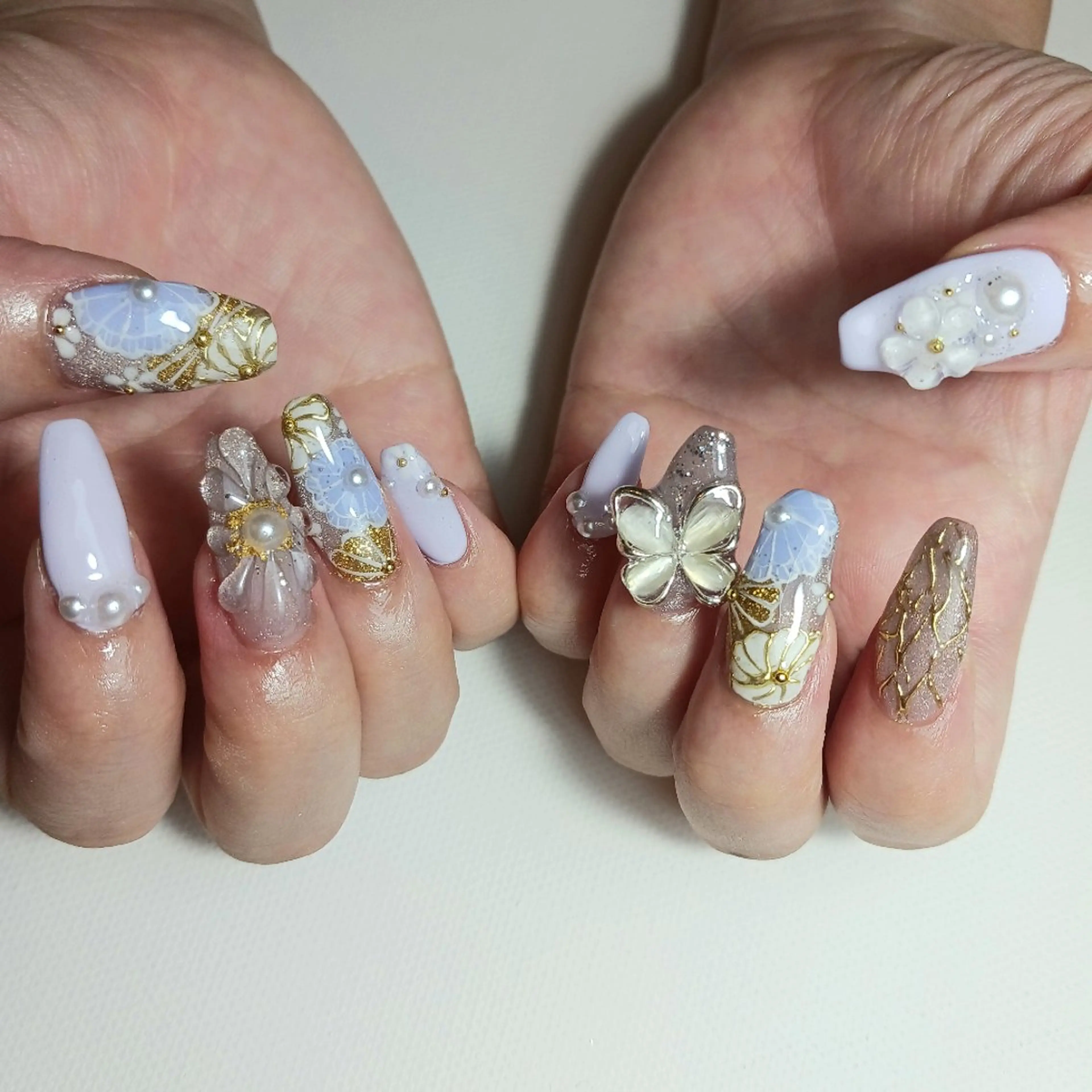 ネイル 成人式 ジェルネイル 持ち込み owlnail /持込みデザイン専門のネイルデザイン