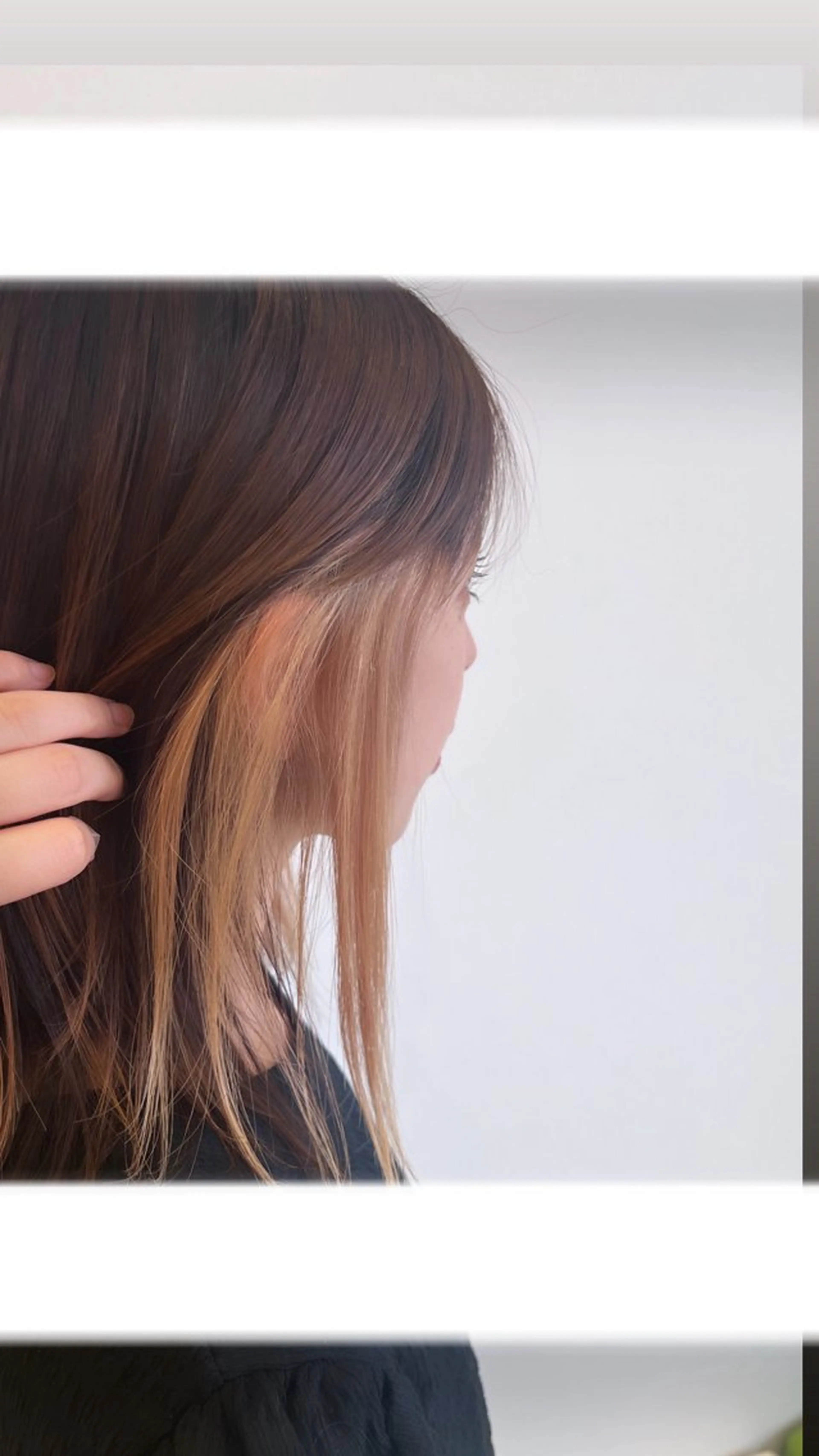 ミディアム カラー ブリーチ 透明感カラー イヤリングカラー 💖似合わせ💖 / 小川叶華のヘアスタイル