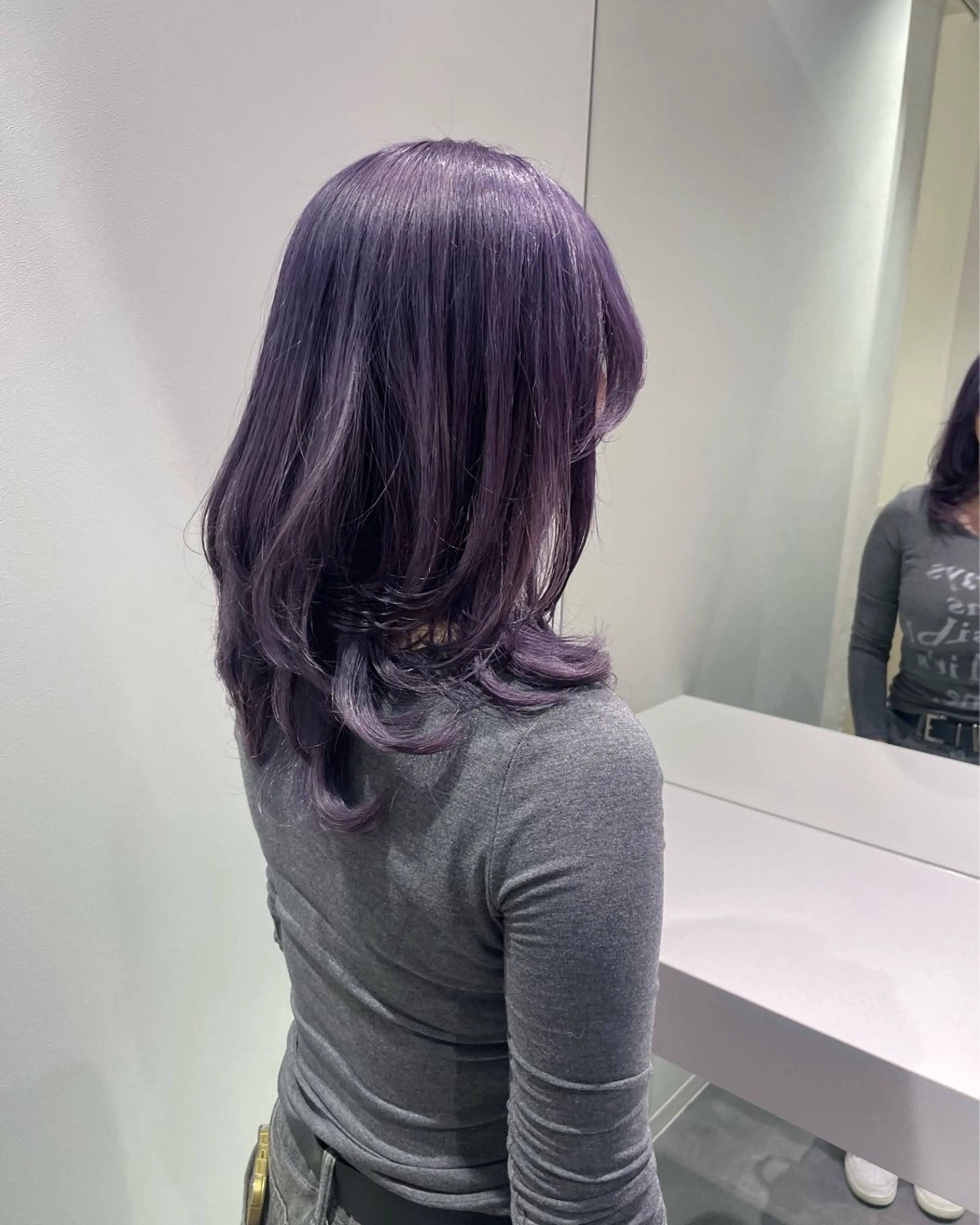 セミロング カラー カット ヘアカラー トリートメント 佐野 えり奈のヘアスタイル