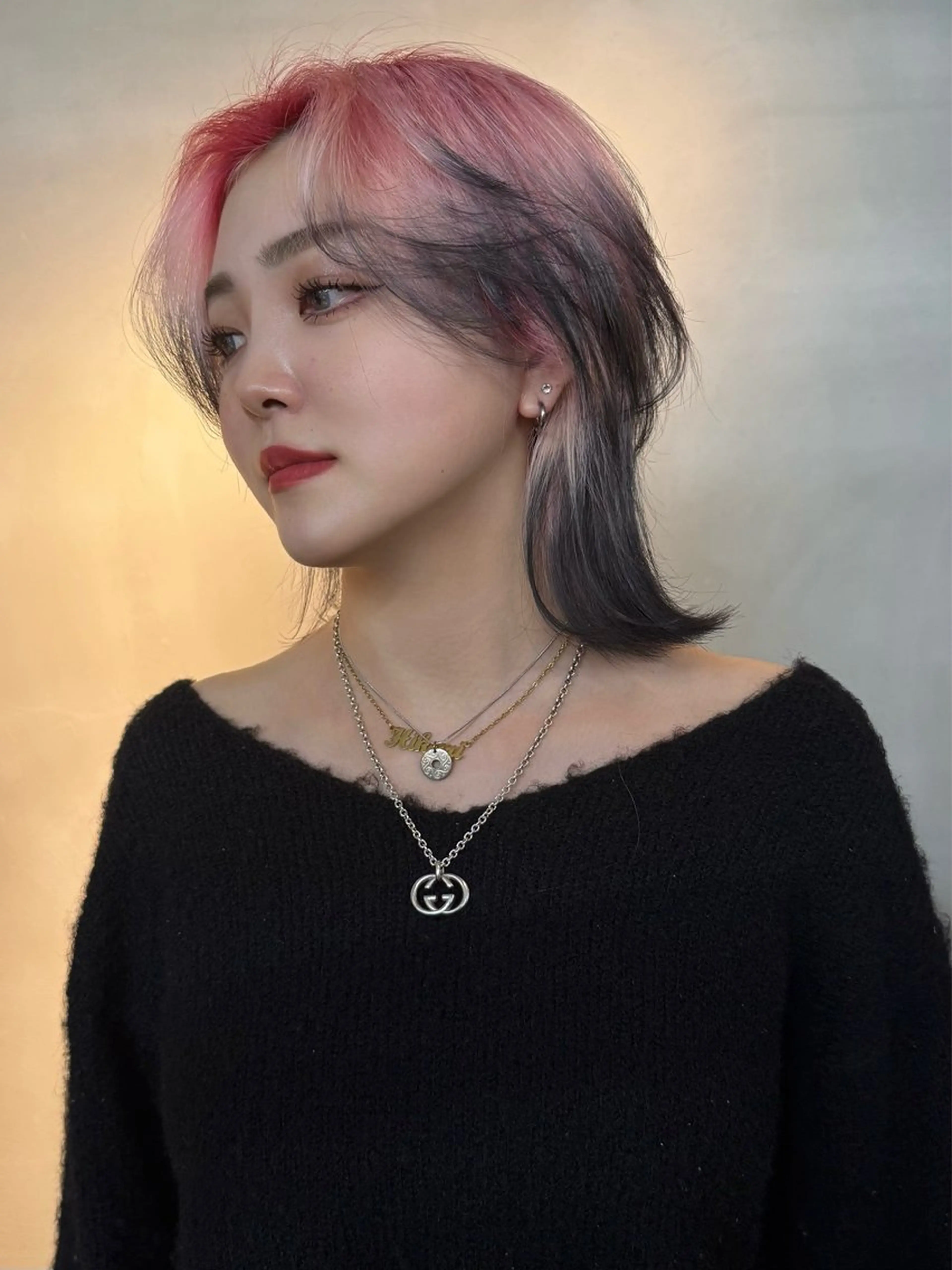 セミロング カラー ヘアカラー トリートメント ウルフ/レイヤー ⚡️ITSUKU⚡️のヘアスタイル