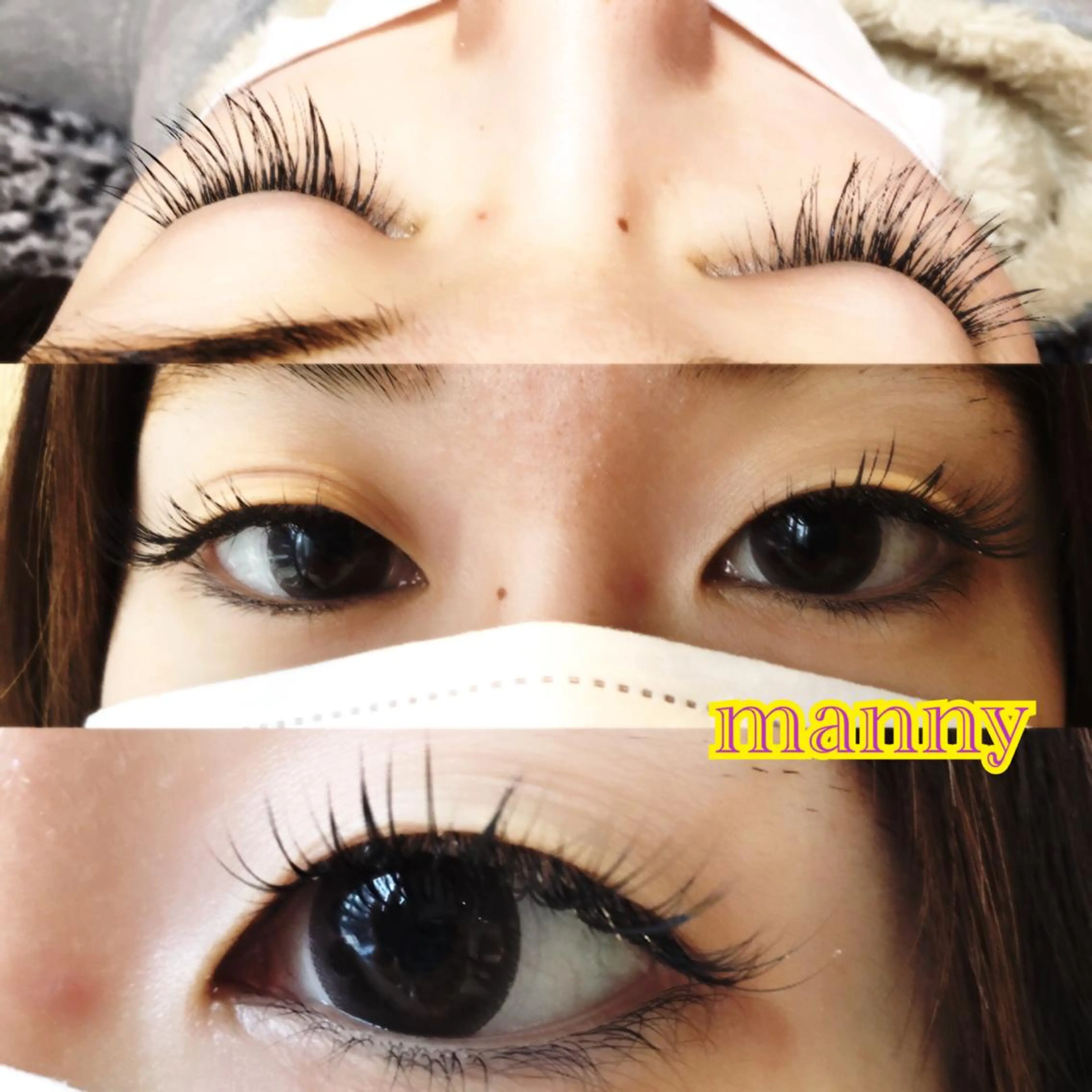 マツエク・マツパ Bカール manny eyelashのマツエク・マツパデザイン