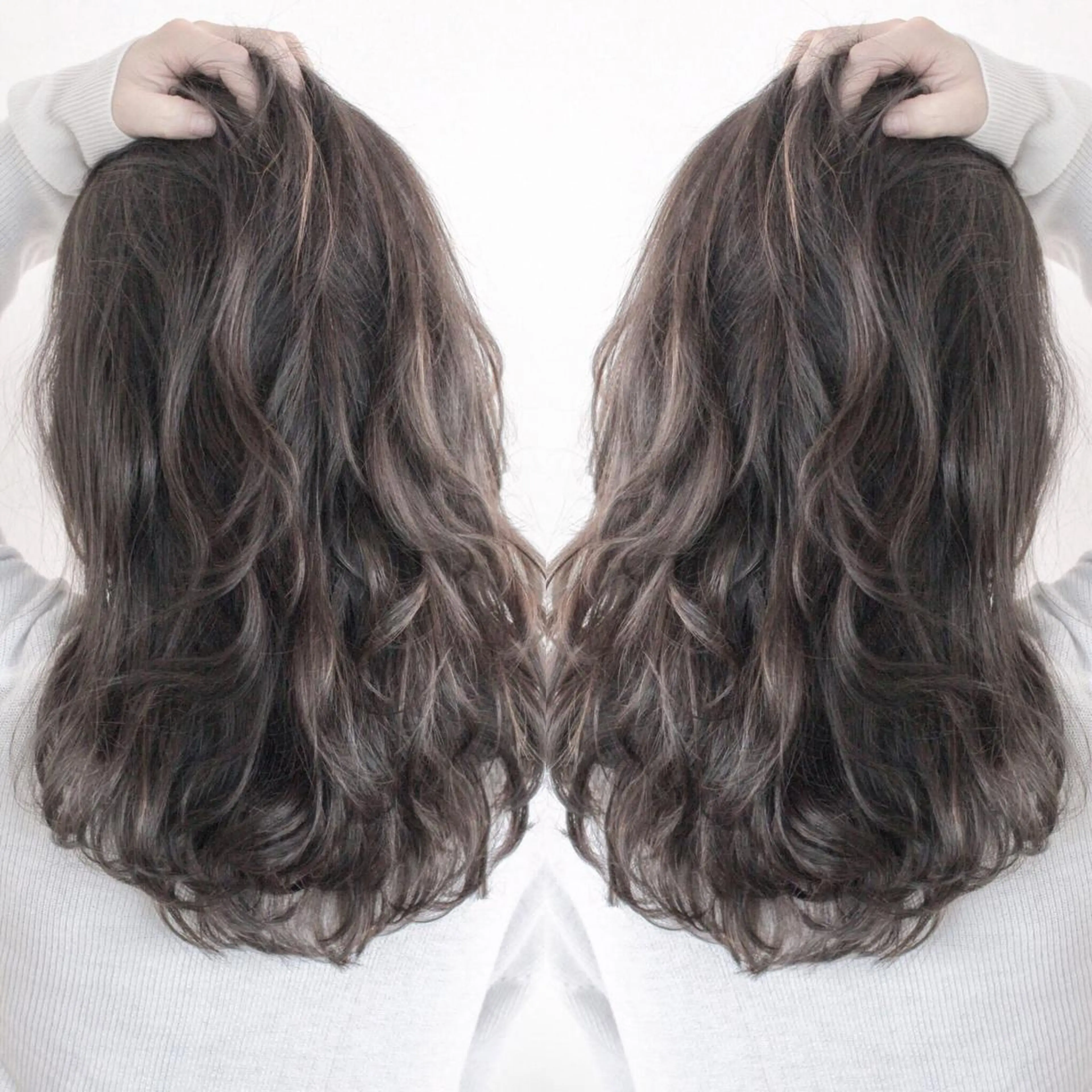 セミロング カラー ハイライトカラー 3Dハイライト ハイライト Mariana/ 鶴原-ハイライトのヘアスタイル