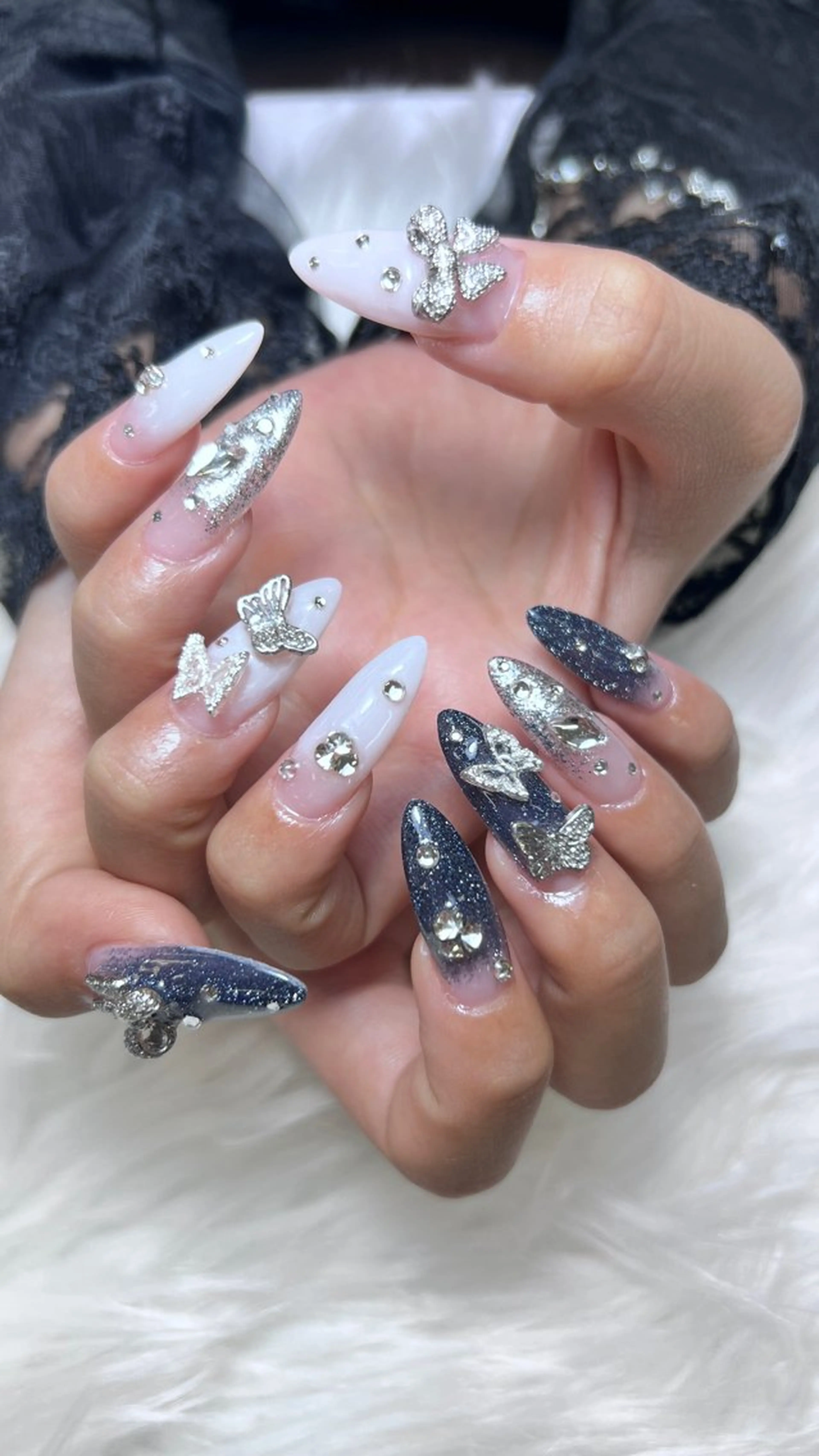 ネイル 長さ出し スカルプネイル ワンホンネイル Moa nailのネイルデザイン