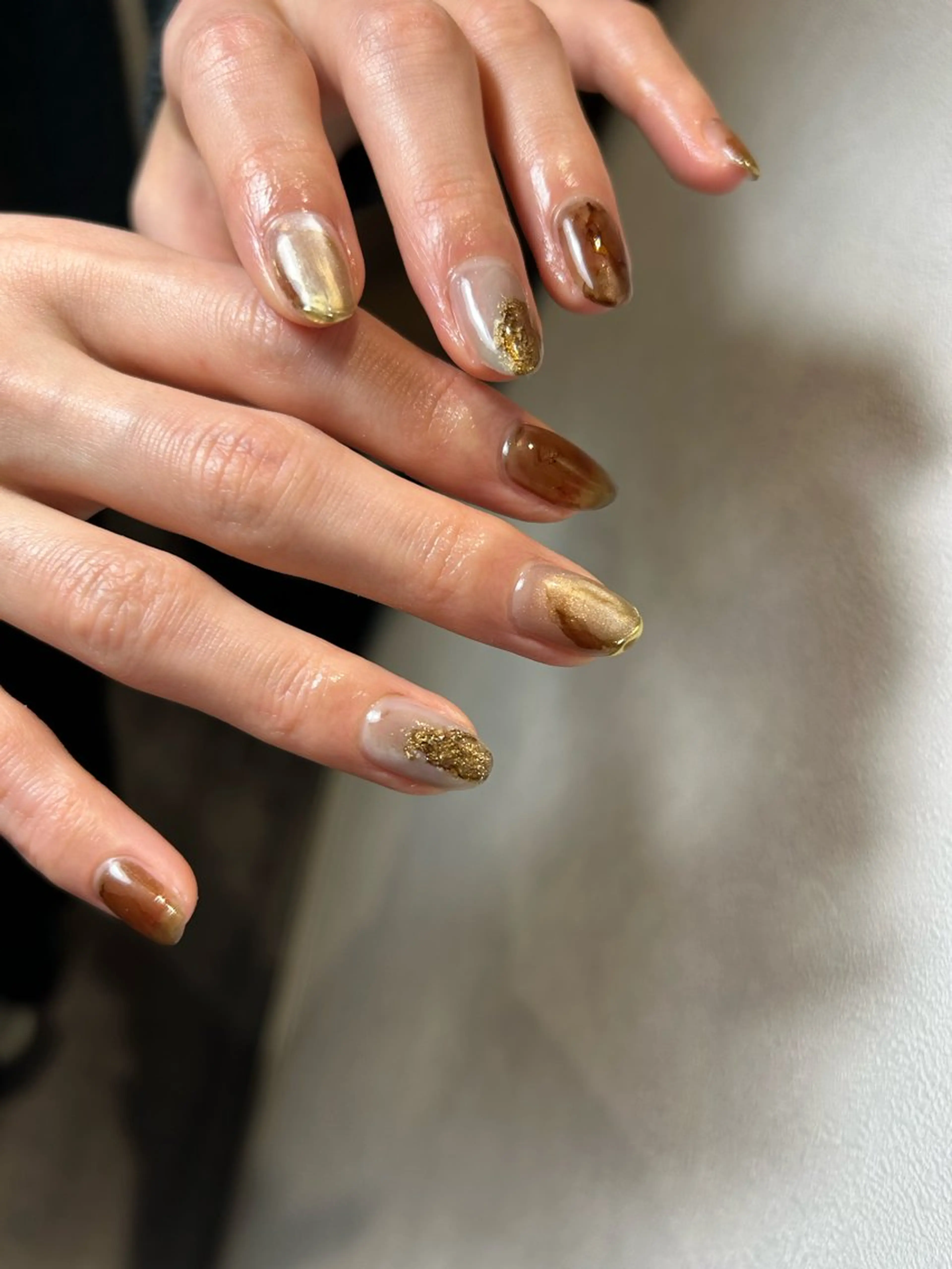 ネイル ハンドネイル NINEnami ニュアンスネイルのネイルデザイン