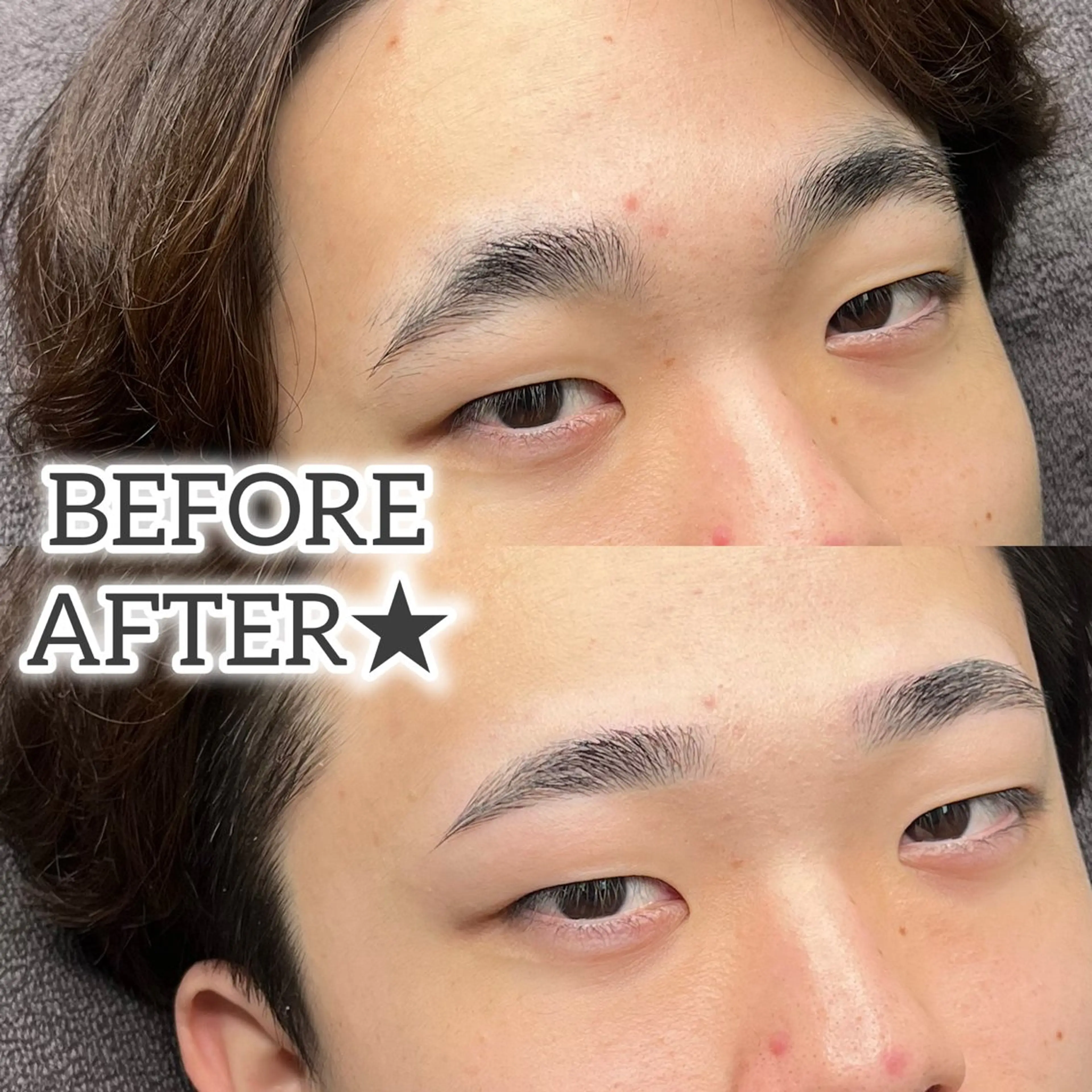 メンズ アイブロウ メンズアイブロウ 眉毛ワックス脱毛 メンズ眉毛サロン 眉ラボ池袋東口店所属・かな ⭐️の眉毛・アイブロウイメージ