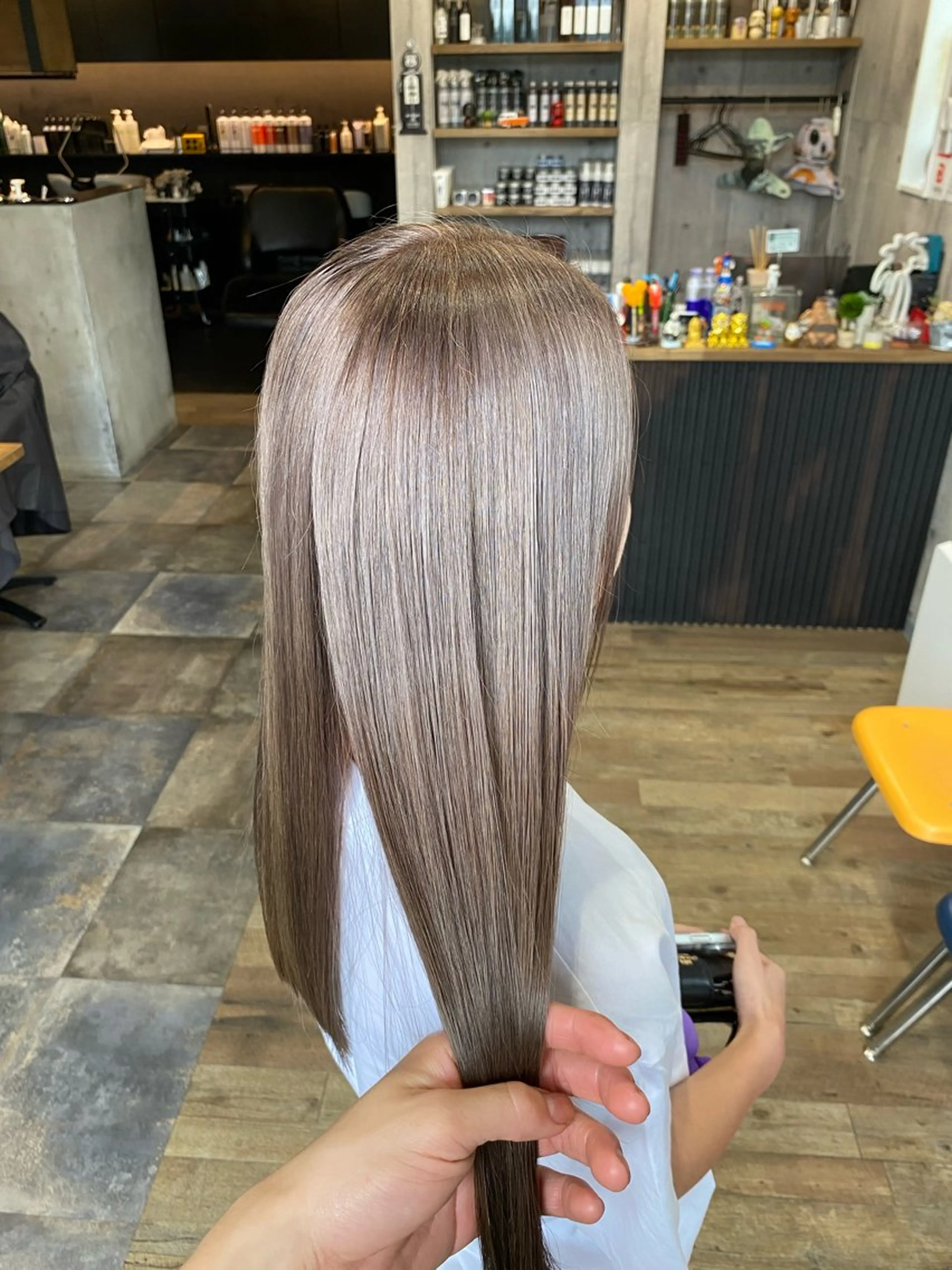 ロング ヘアカラー haku hair salon所属・わたぬき りるのヘアスタイル