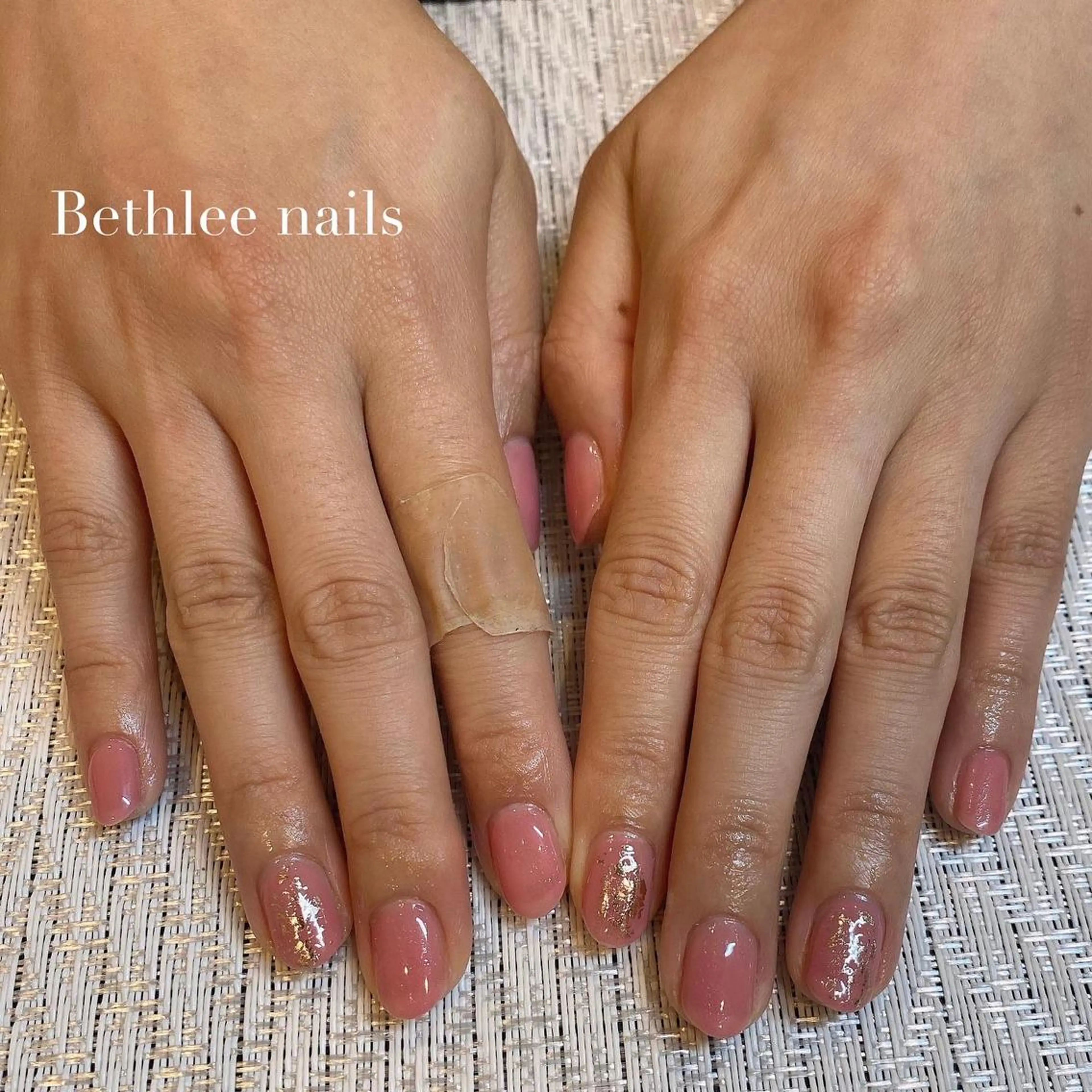 ネイル ピンク ハンドネイル Bethlee nailsのネイルデザイン