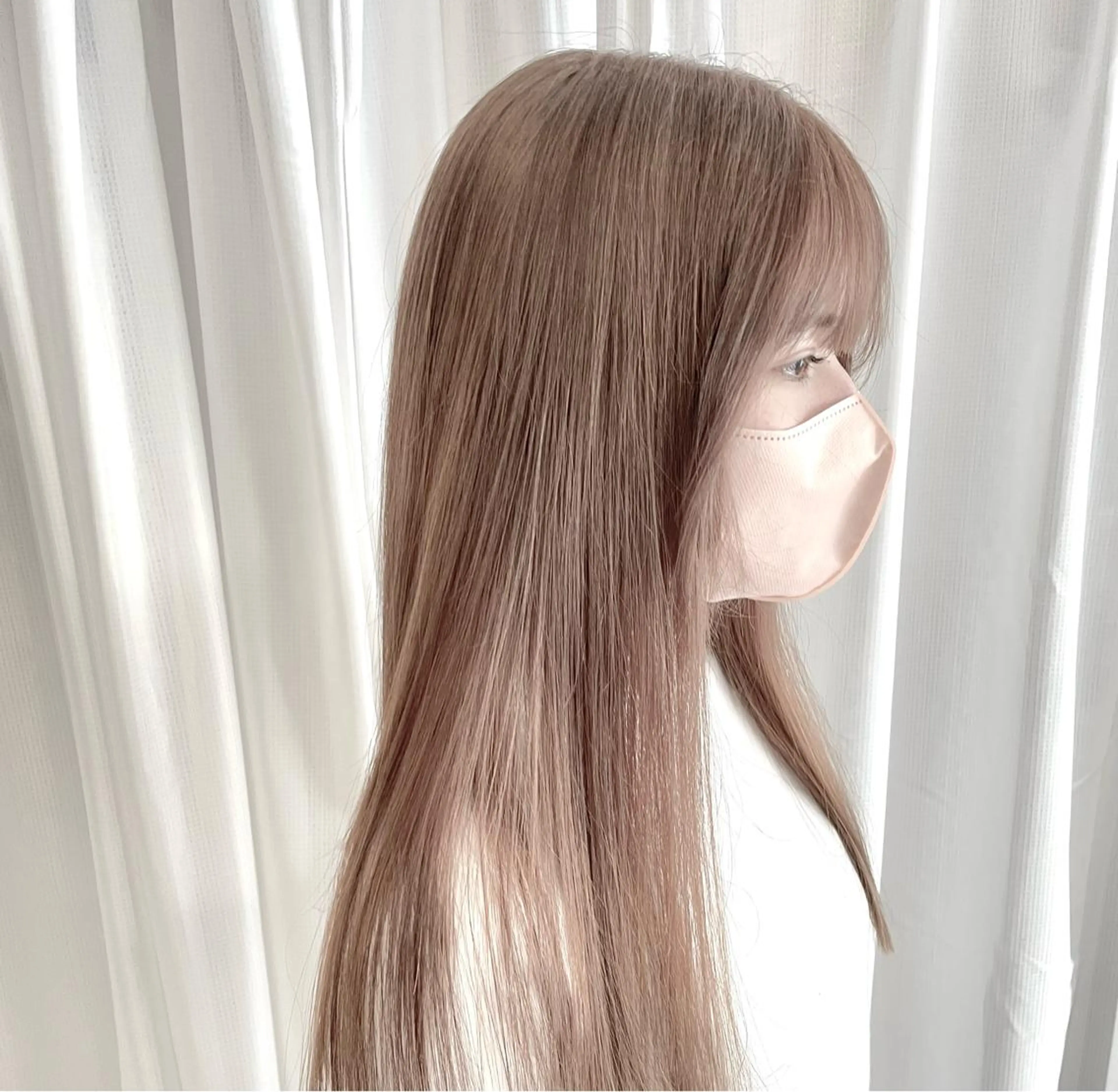 ロング カラー ヘアカラー ⸜🌷︎⸝韓国風特化 サロンKanna🌷のヘアスタイル